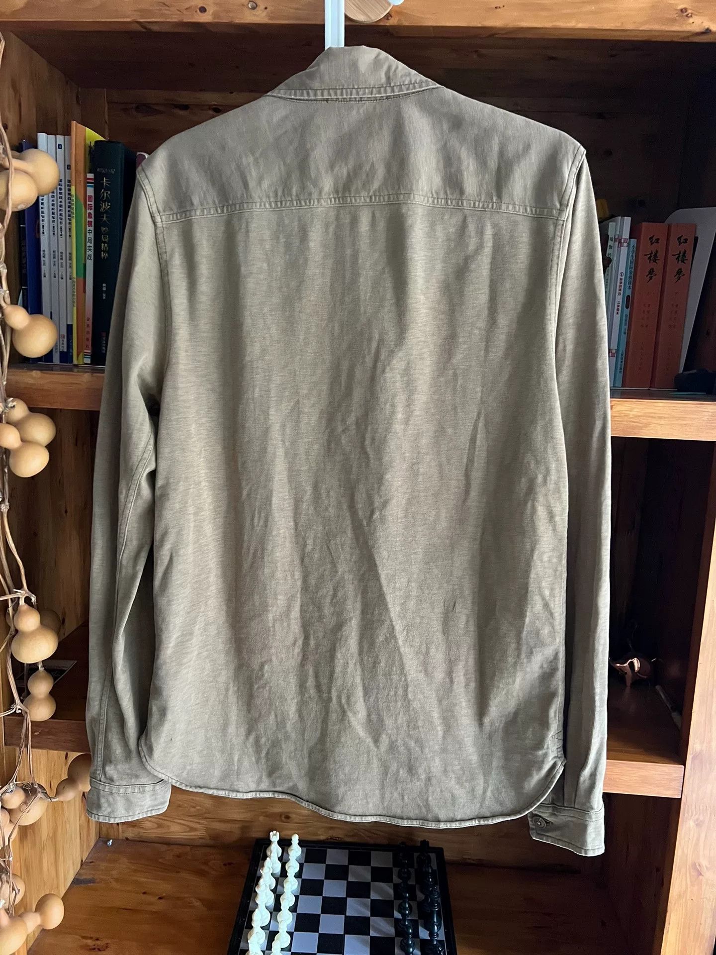 RRL Ralph Lauren khaki military style pullover shirt jacket Size US S / EU 44-46 / 1 - 7 Thumbnail
