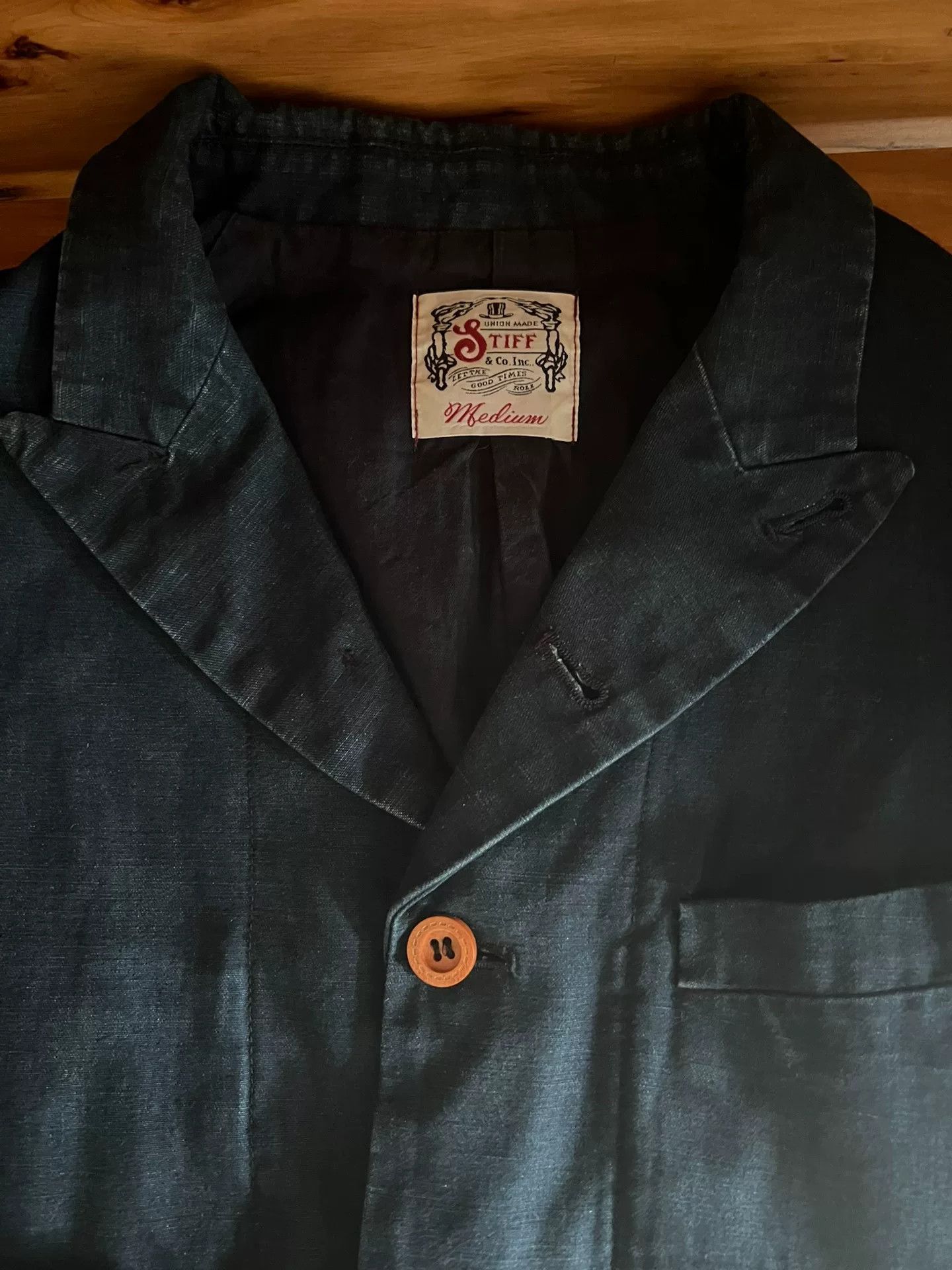 Visvim vintage blue dyed cotton linen blazer Size US M / EU 48-50 / 2 - 8 Thumbnail