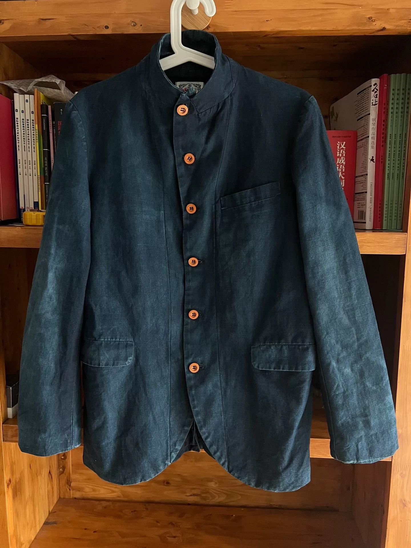 Visvim vintage blue dyed cotton linen blazer Size US M / EU 48-50 / 2 - 3 Thumbnail