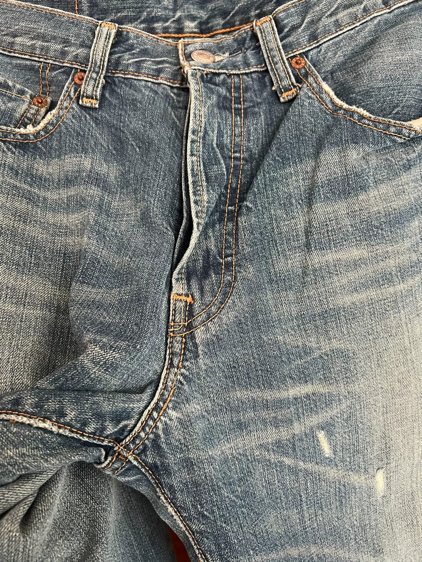 Levi's levis vintage wash straight leg jeans Size US 32 / EU 48 - 5 Thumbnail