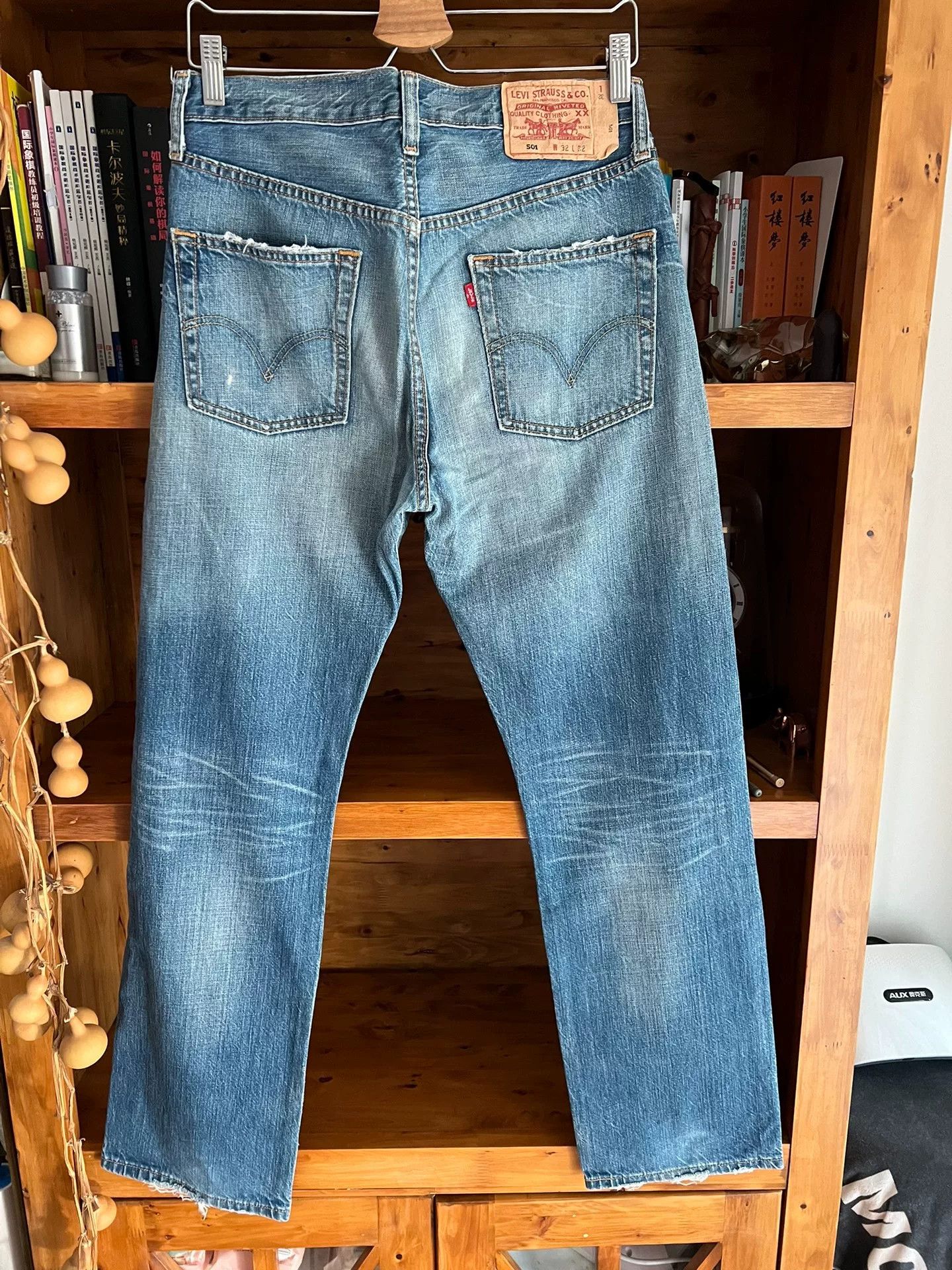 Levi's levis vintage wash straight leg jeans Size US 32 / EU 48 - 7 Thumbnail