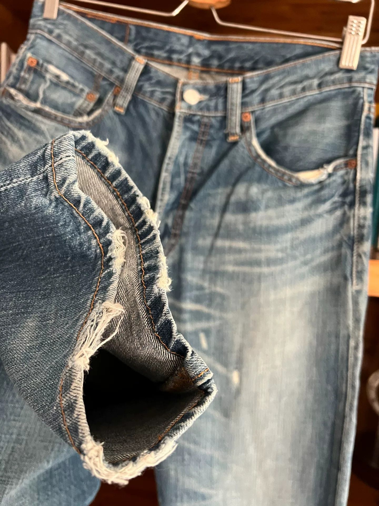 Levi's levis vintage wash straight leg jeans Size US 32 / EU 48 - 4 Thumbnail