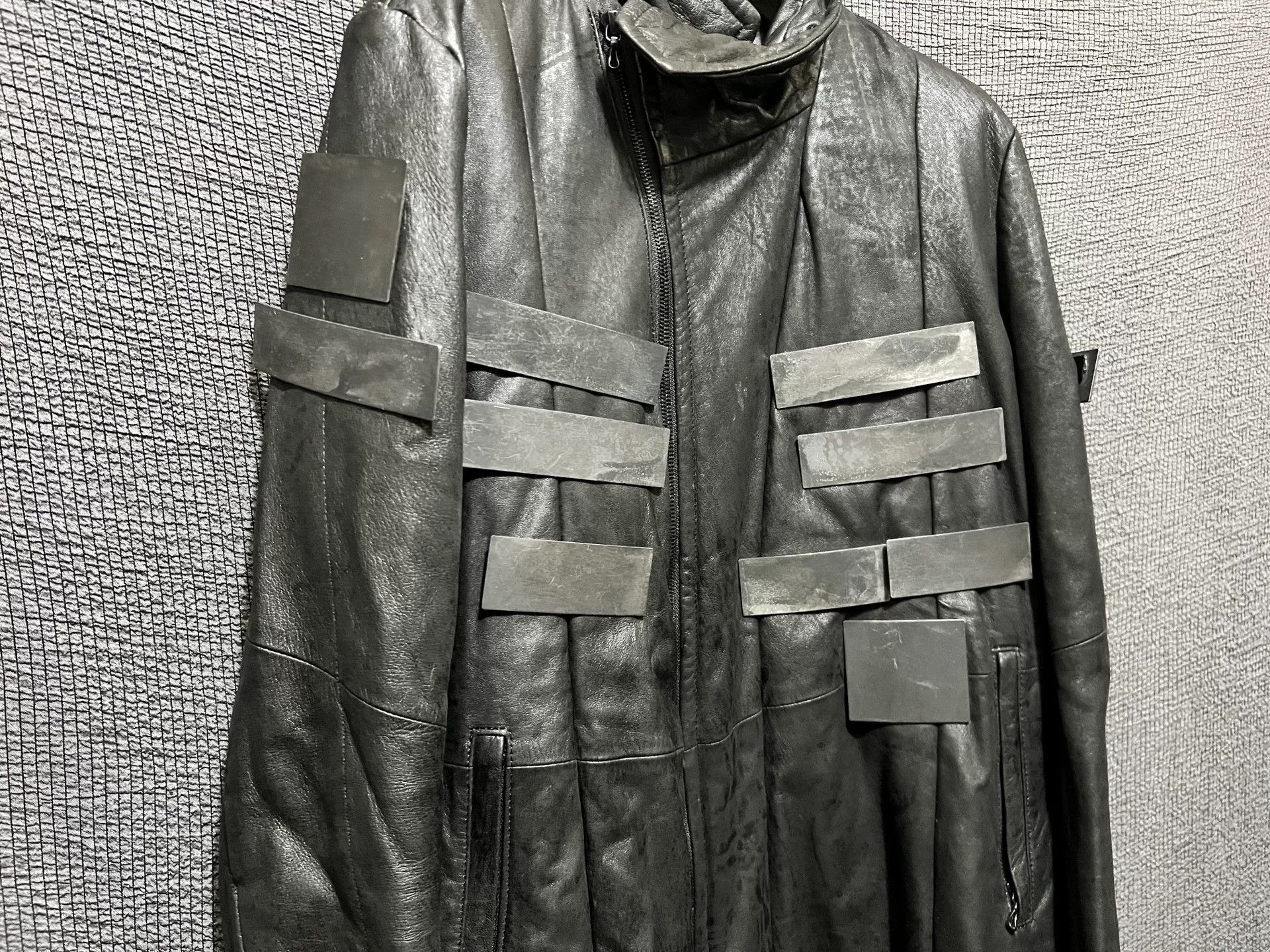 Julius avant-garde leather jacket with metal elements Size US M / EU 48-50 / 2 - 2 Thumbnail