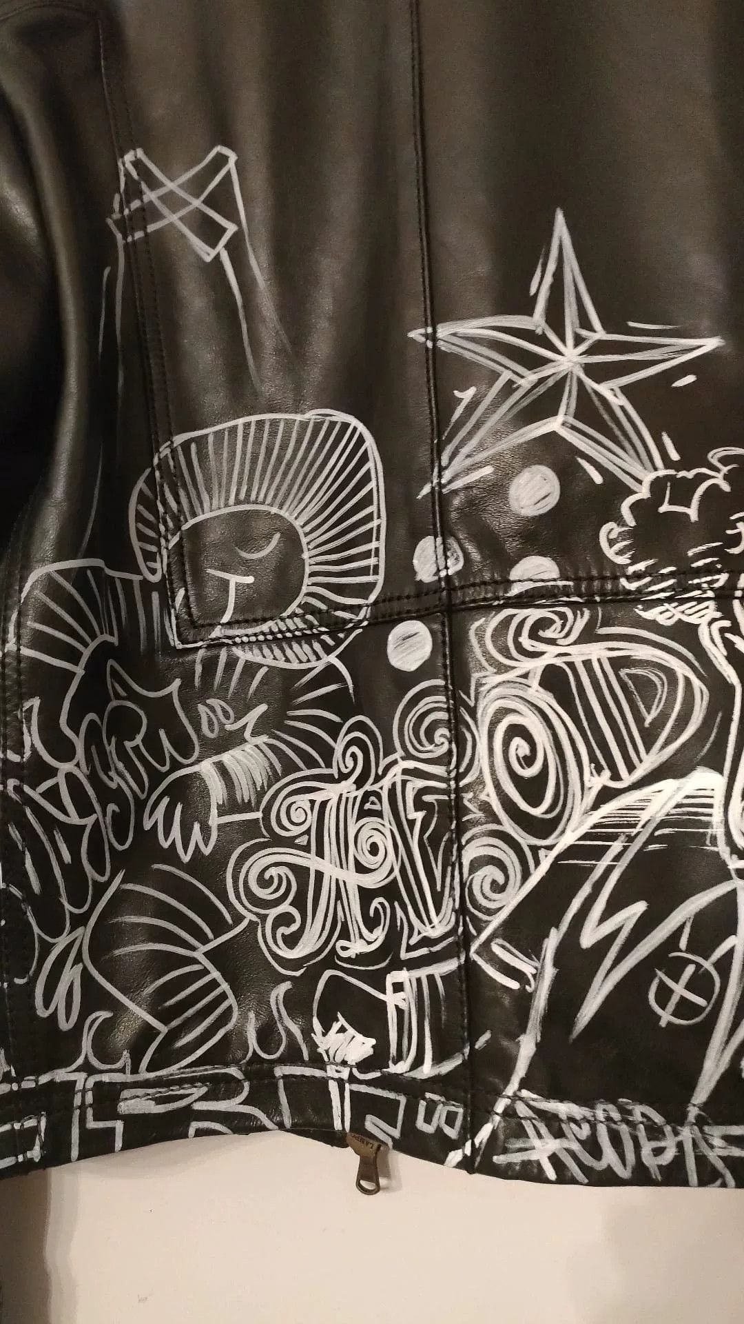 Patrizia Pepe hand-painted leather jacket by Patrizia Pepe Size US M / EU 48-50 / 2 - 7 Thumbnail