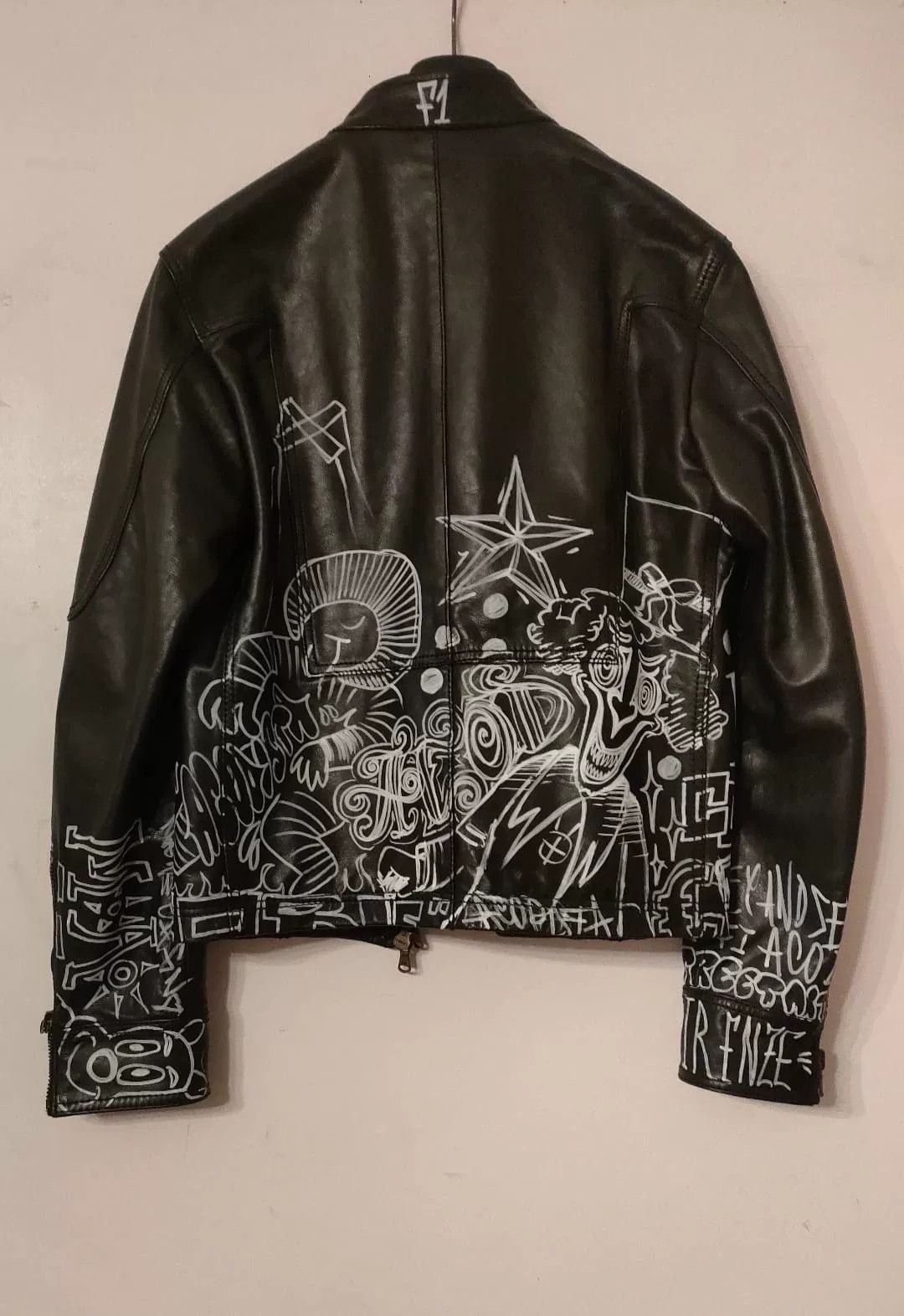 Patrizia Pepe hand-painted leather jacket by Patrizia Pepe Size US M / EU 48-50 / 2 - 2 Thumbnail