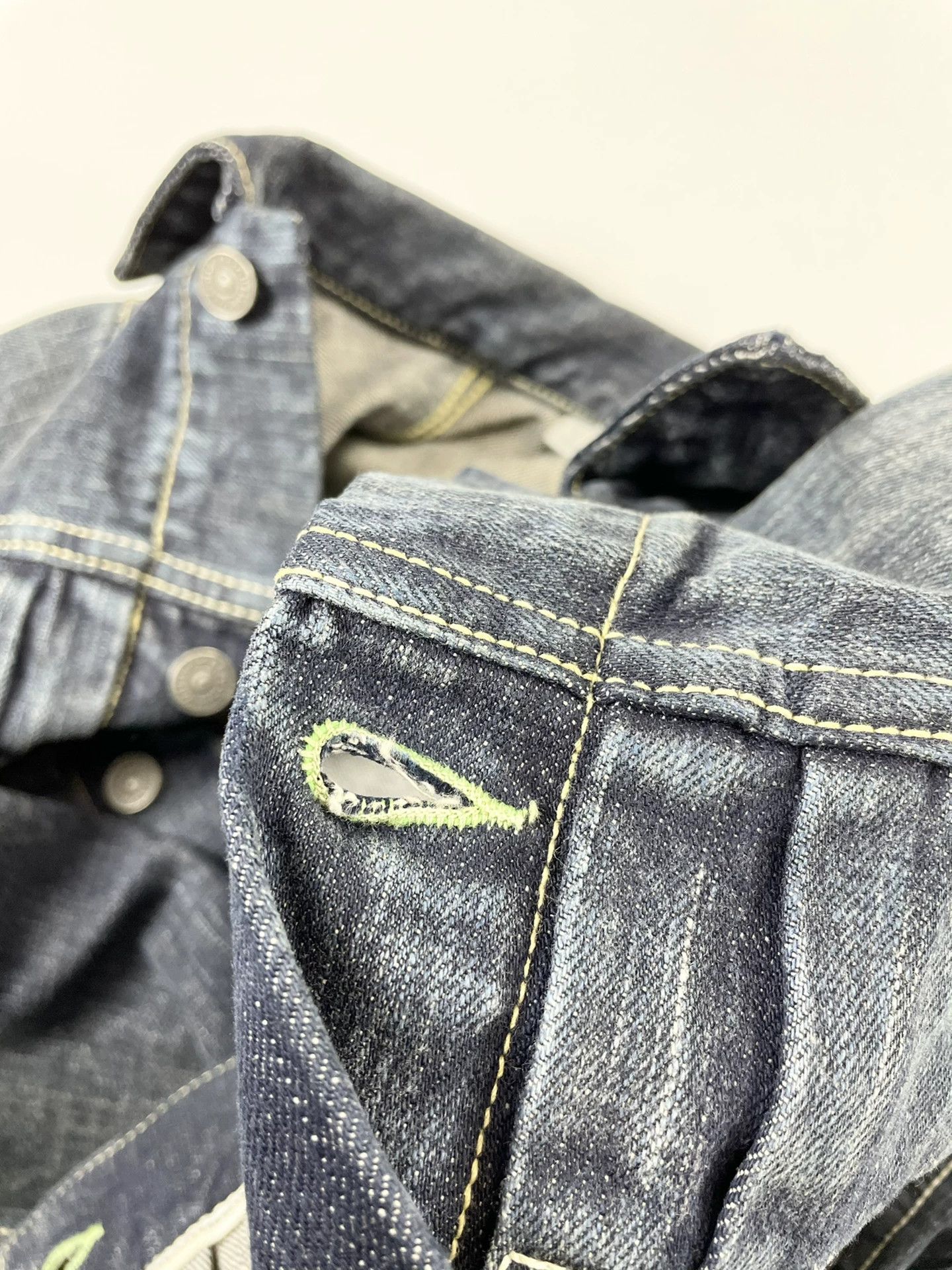 Visvim visvim damaged denim jacket in natural dye Size US M / EU 48-50 / 2 - 7 Thumbnail