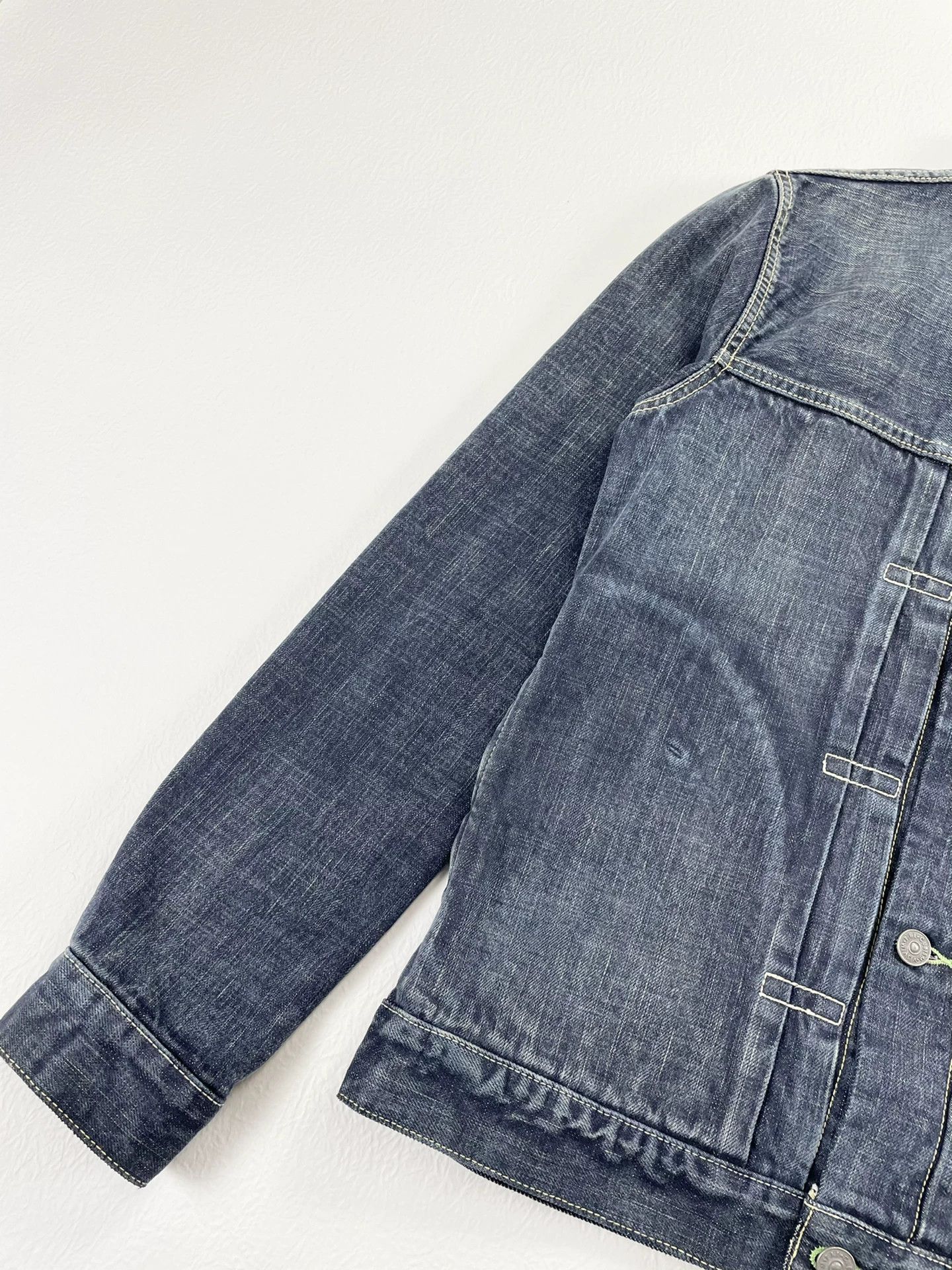 Visvim visvim damaged denim jacket in natural dye Size US M / EU 48-50 / 2 - 3 Thumbnail