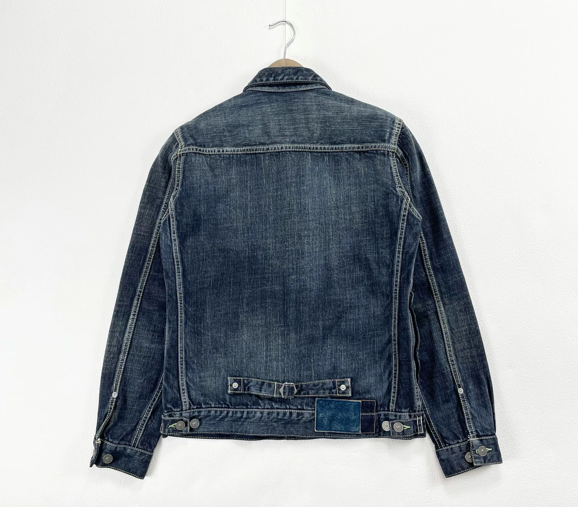 Visvim visvim damaged denim jacket in natural dye Size US M / EU 48-50 / 2 - 2 Thumbnail
