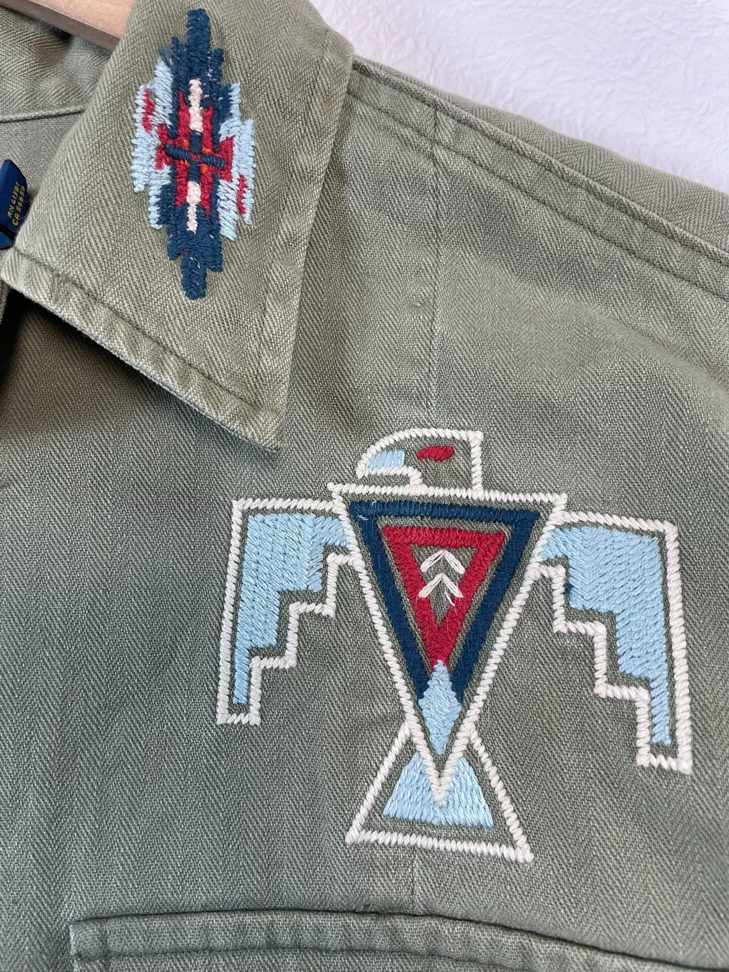 Polo Ralph Lauren embroidered herringbone work shirt jacket Size US S / EU 44-46 / 1 - 5 Thumbnail