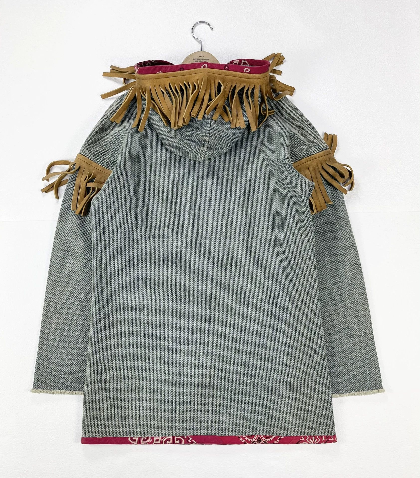 Visvim visvim blue dye fringed coat Size US XL / EU 56 / 4 - 2 Thumbnail