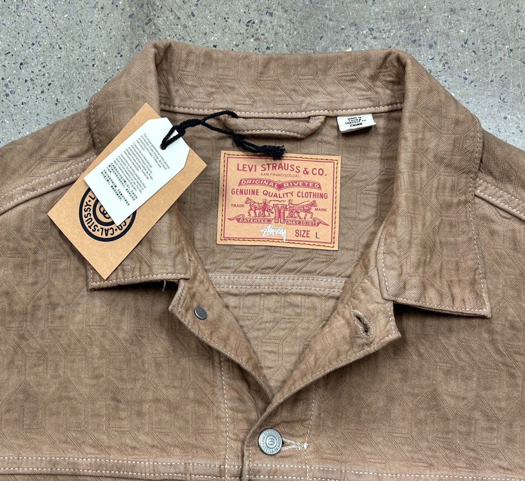 Stussy Stussy x Levis Jacquard Work Jacket Size US L / EU 52-54 / 3 - 5 Thumbnail