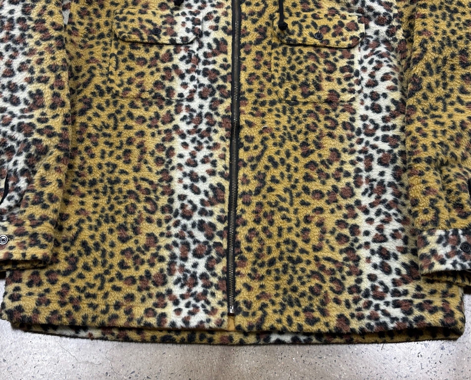 Supreme supreme leopard fleece zip up hooded jacket Size US L / EU 52-54 / 3 - 7 Thumbnail