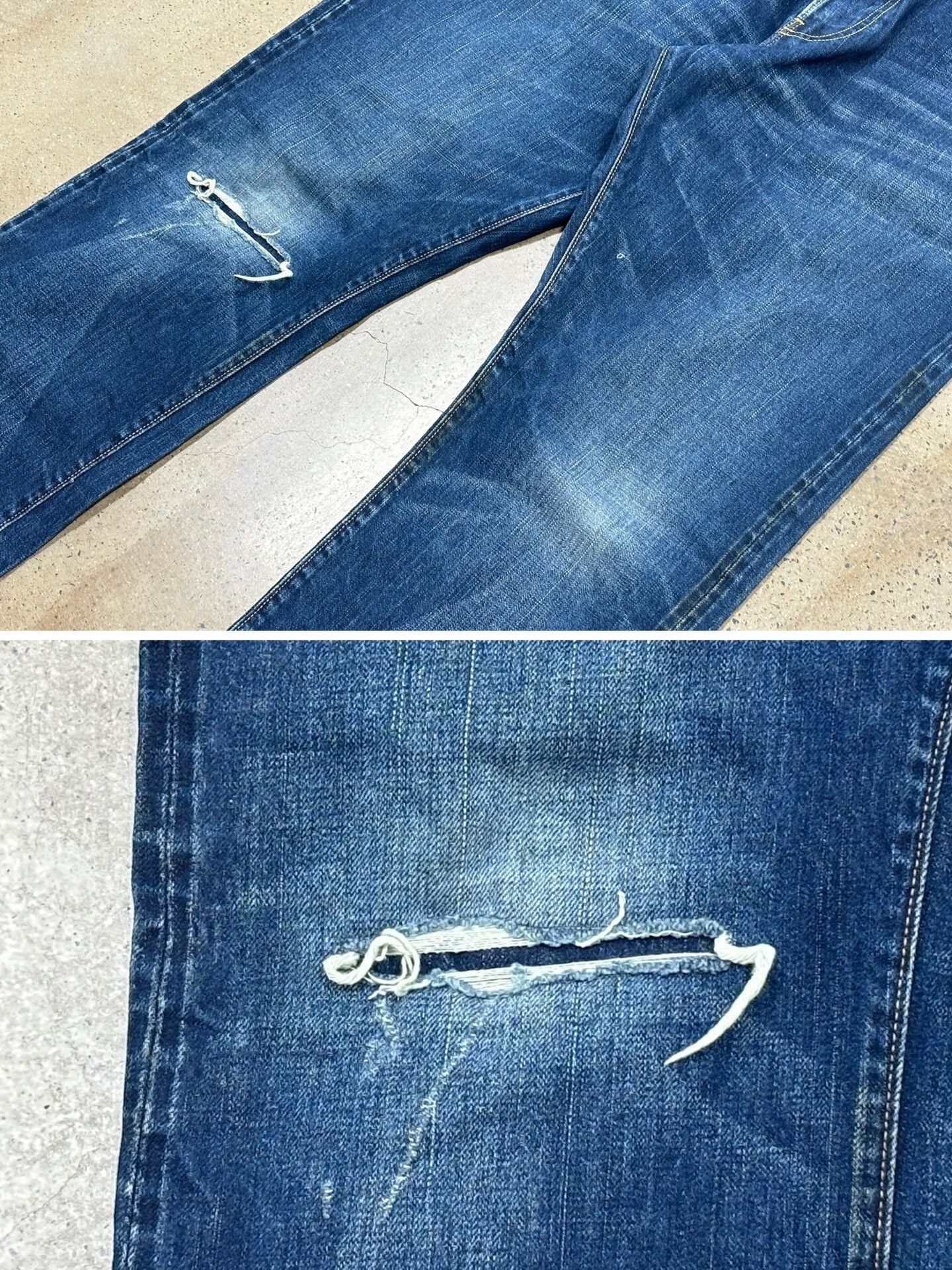 Visvim Visvim Dry11 Distressed Denim Pants Size 3 Size US 31 - 5 Thumbnail