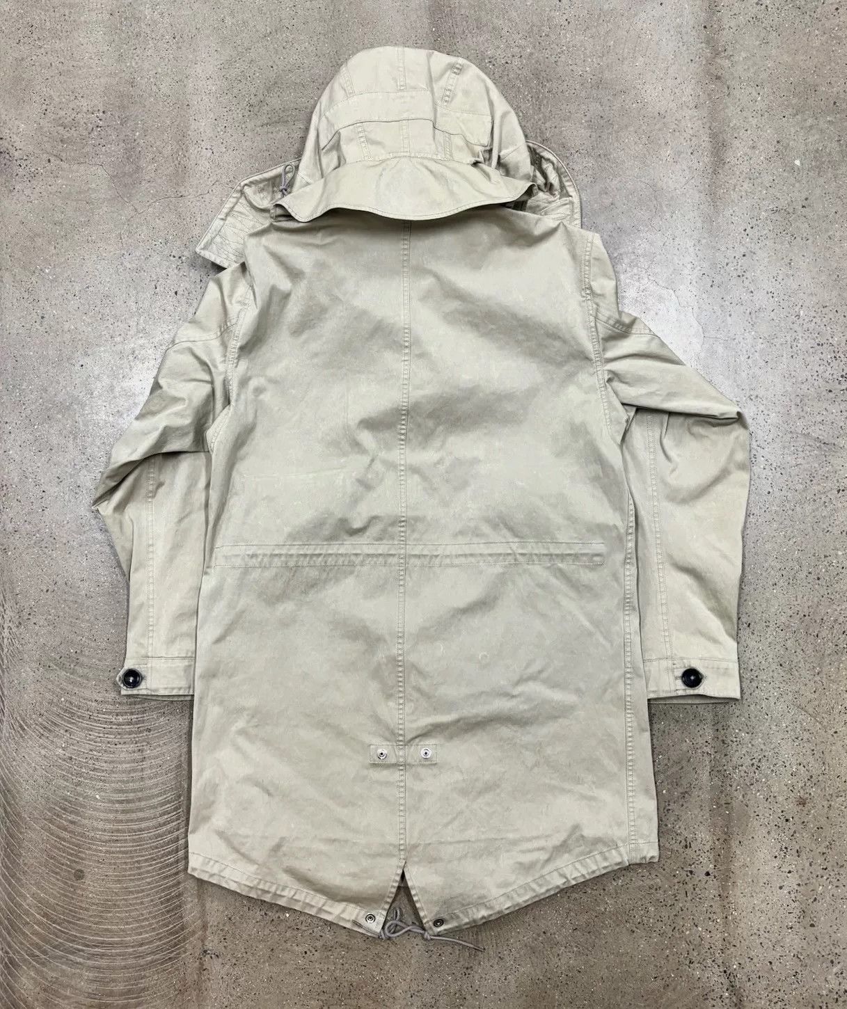 Ten C TEN C Parka Fish Tail Coat in Beige Size US XL / EU 56 / 4 - 2 Thumbnail