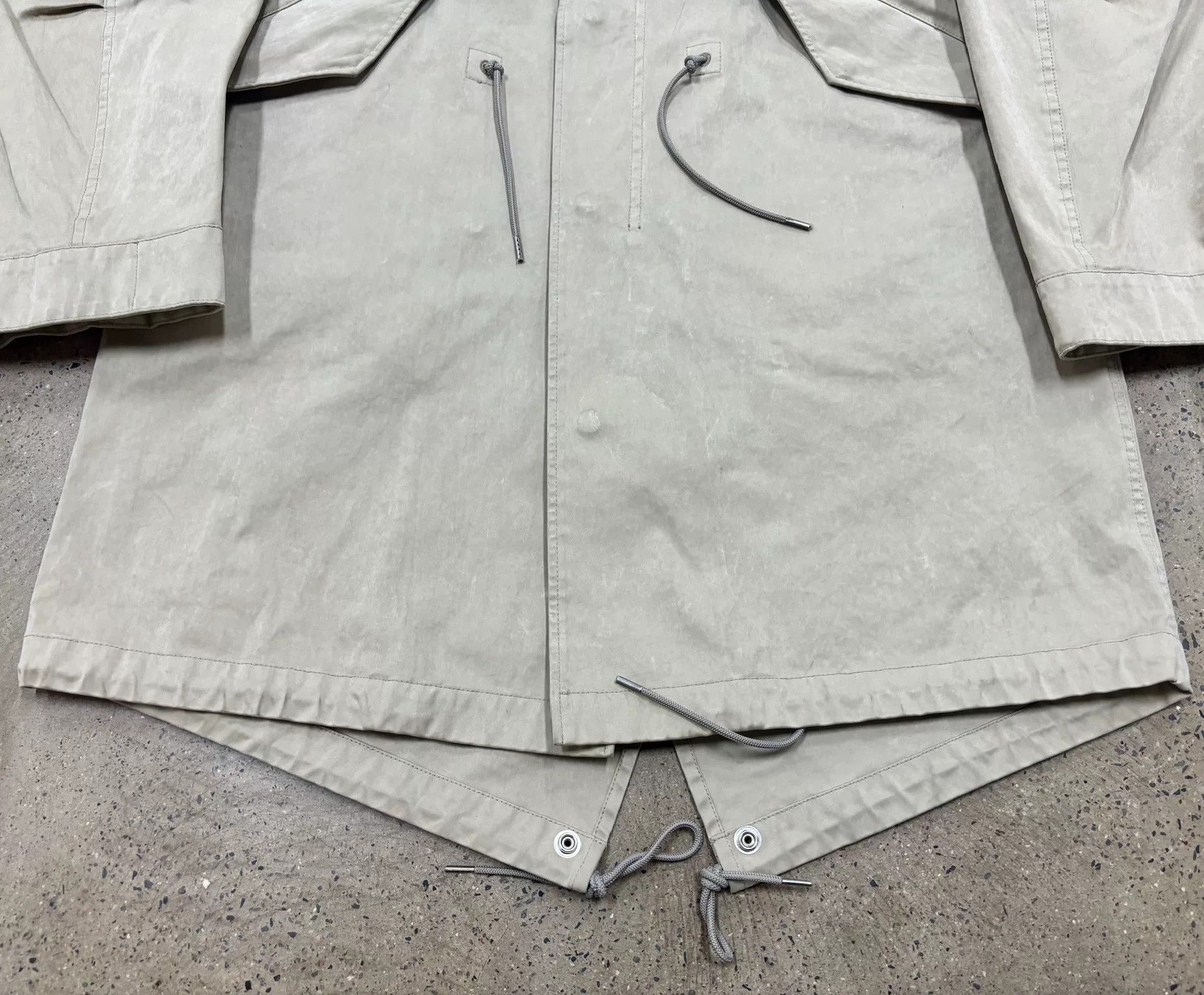 Ten C TEN C Parka Fish Tail Coat in Beige Size US XL / EU 56 / 4 - 7 Thumbnail