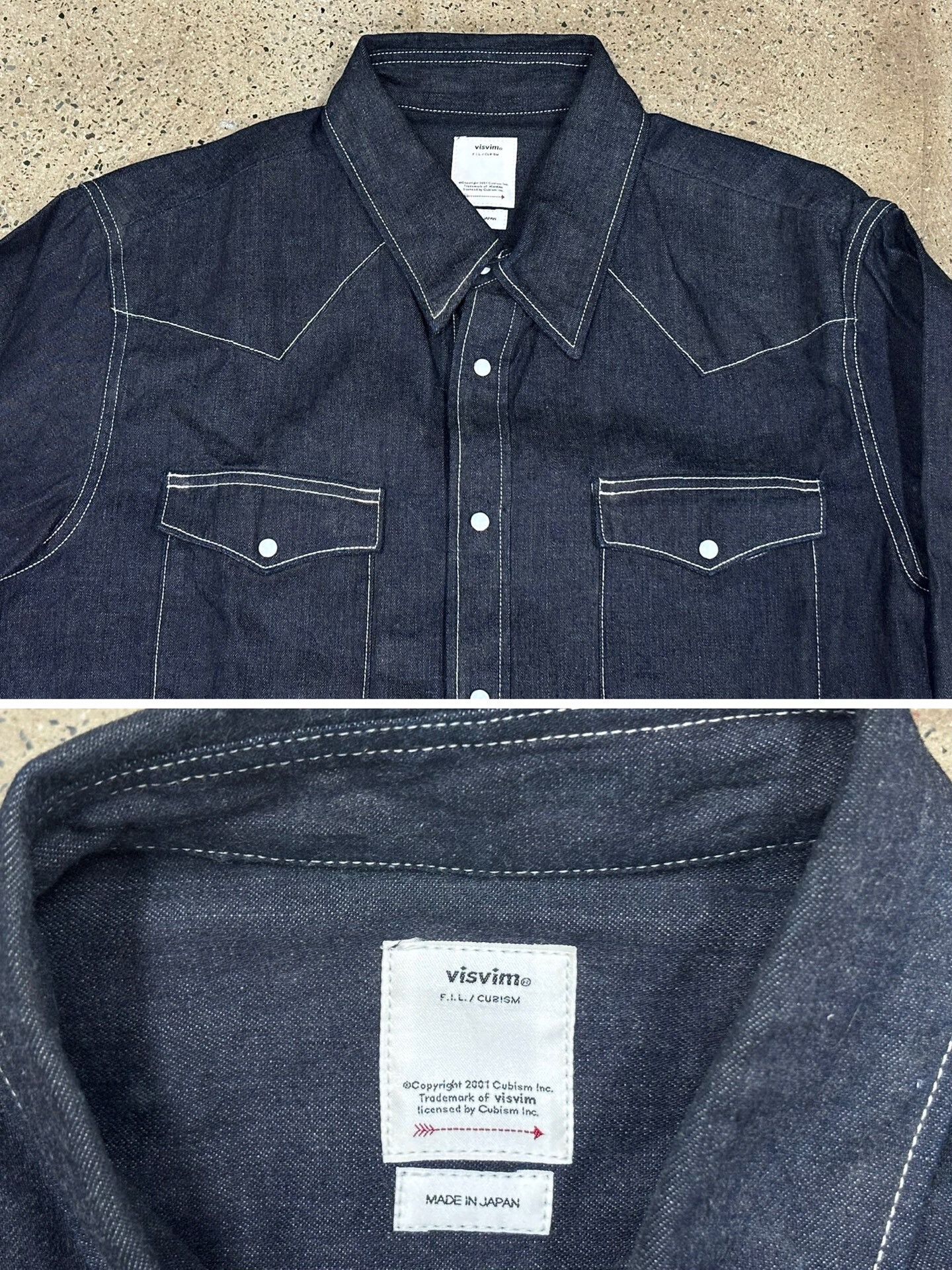 Visvim visvim social sculpture shirt mud overdyed denim Size US M / EU 48-50 / 2 - 6 Thumbnail