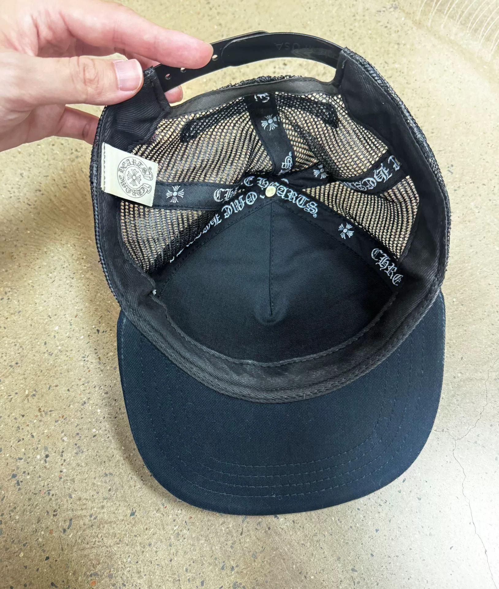 Chrome Hearts chrome hearts trucker hat with embroidery Size ONE SIZE - 6 Thumbnail