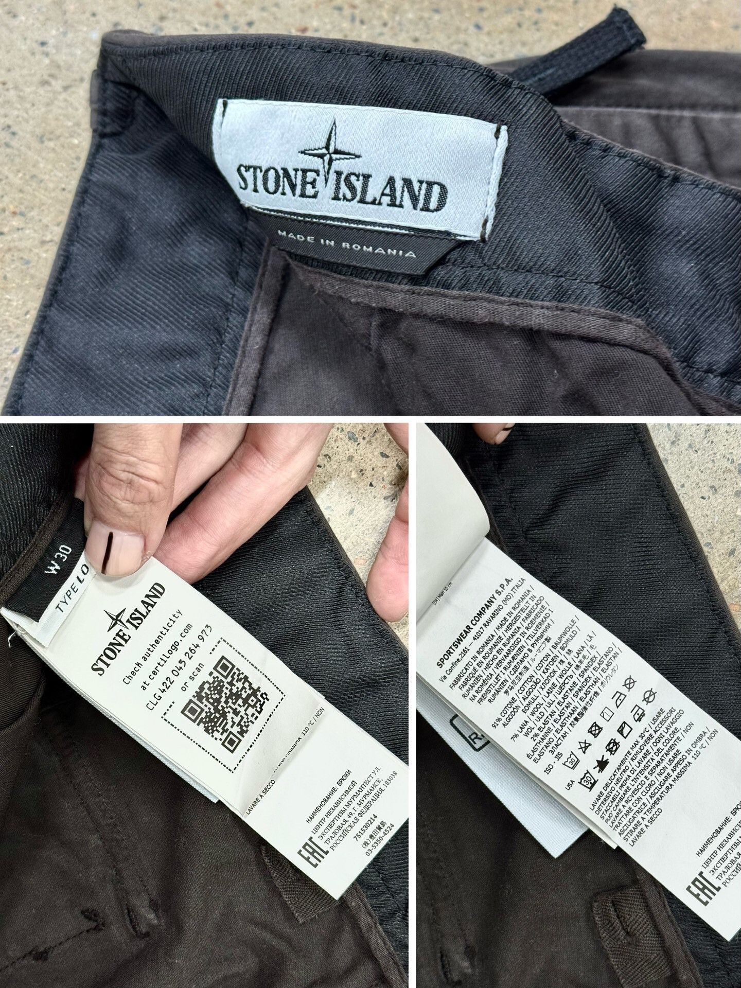 Stone Island Stone Island Wide Leg Cargo Pants Size US 30 / EU 46 - 8 Thumbnail