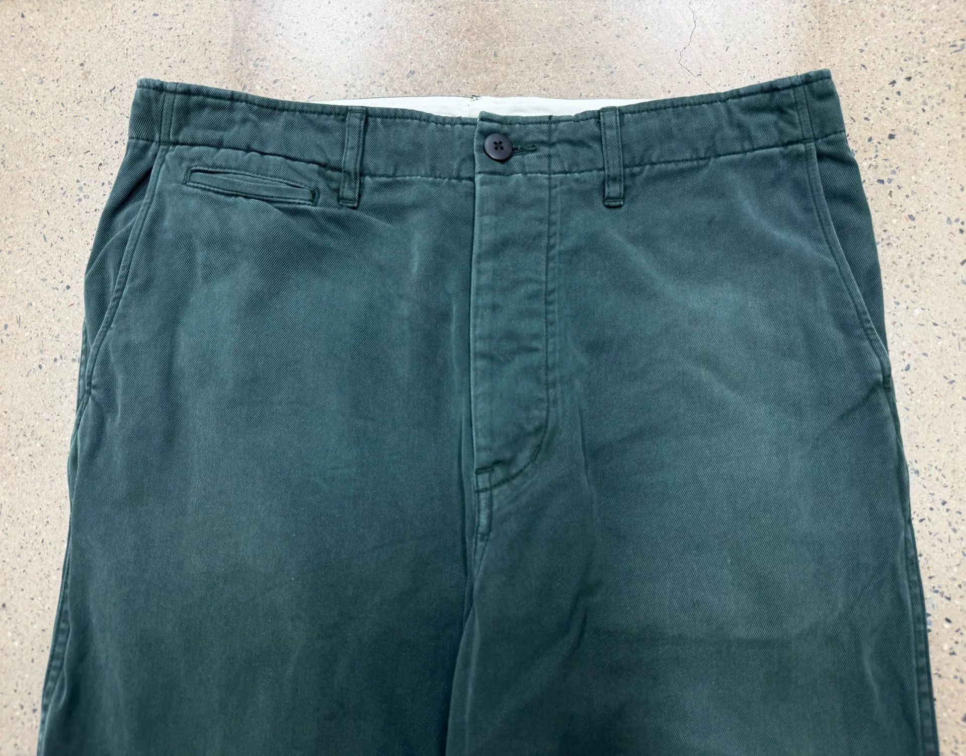 Visvim visvim field chino pants in washed green Size US 31 - 4 Thumbnail