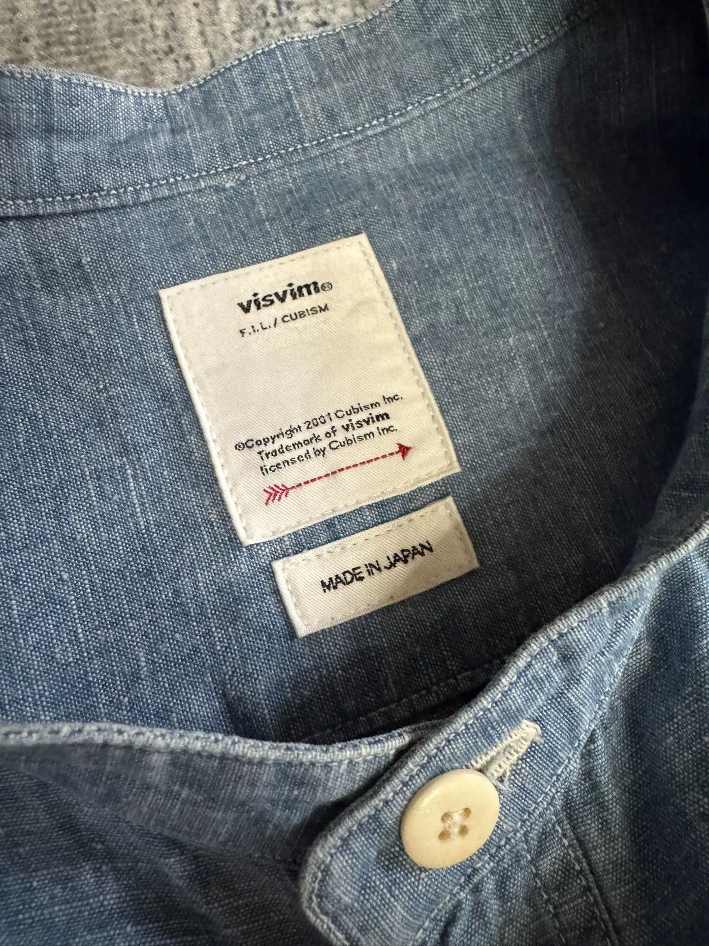 Visvim visvim elgin chambray long sleeve shirt Size US M / EU 48-50 / 2 - 2 Thumbnail