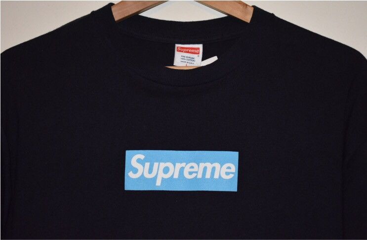 Navy Blue Supreme Box Logo