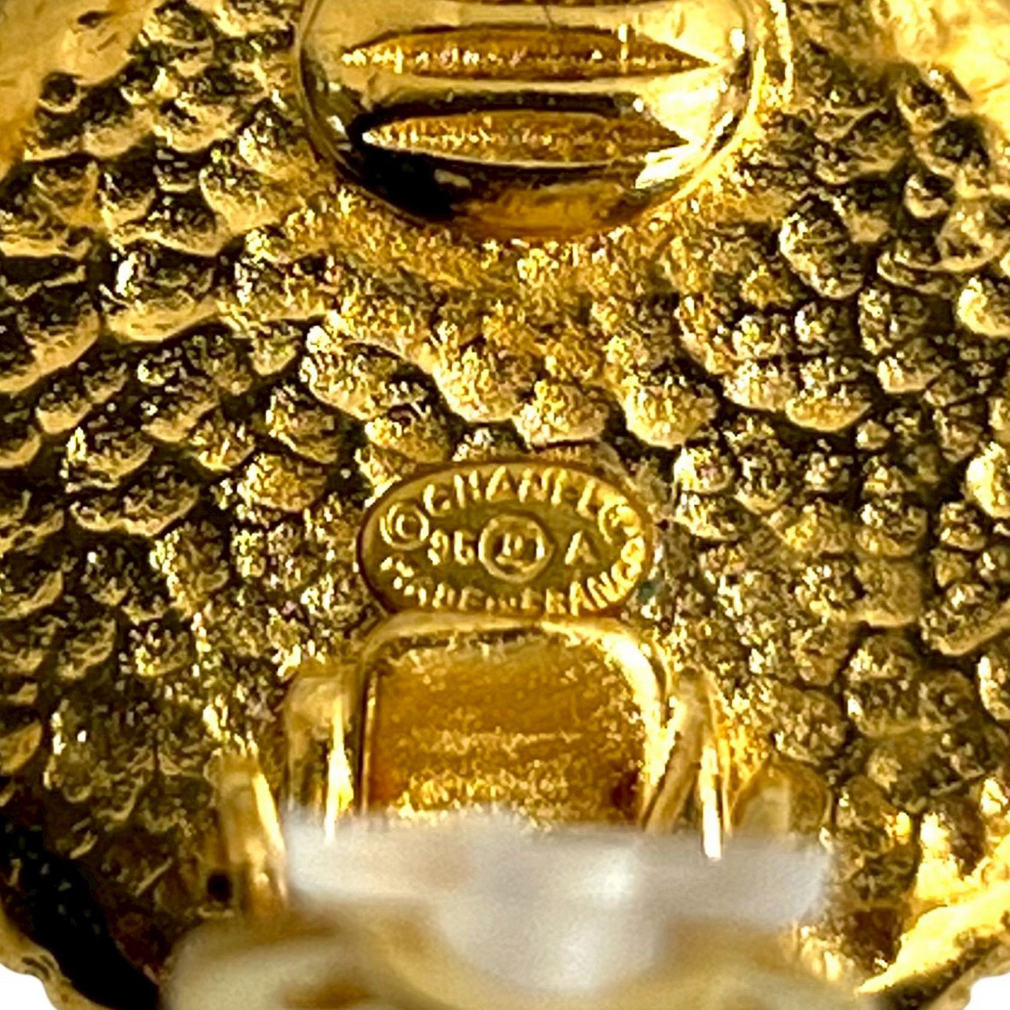 Chanel Chanel CC Gold Plated Button Clip On Earrings Size ONE SIZE - 4 Thumbnail