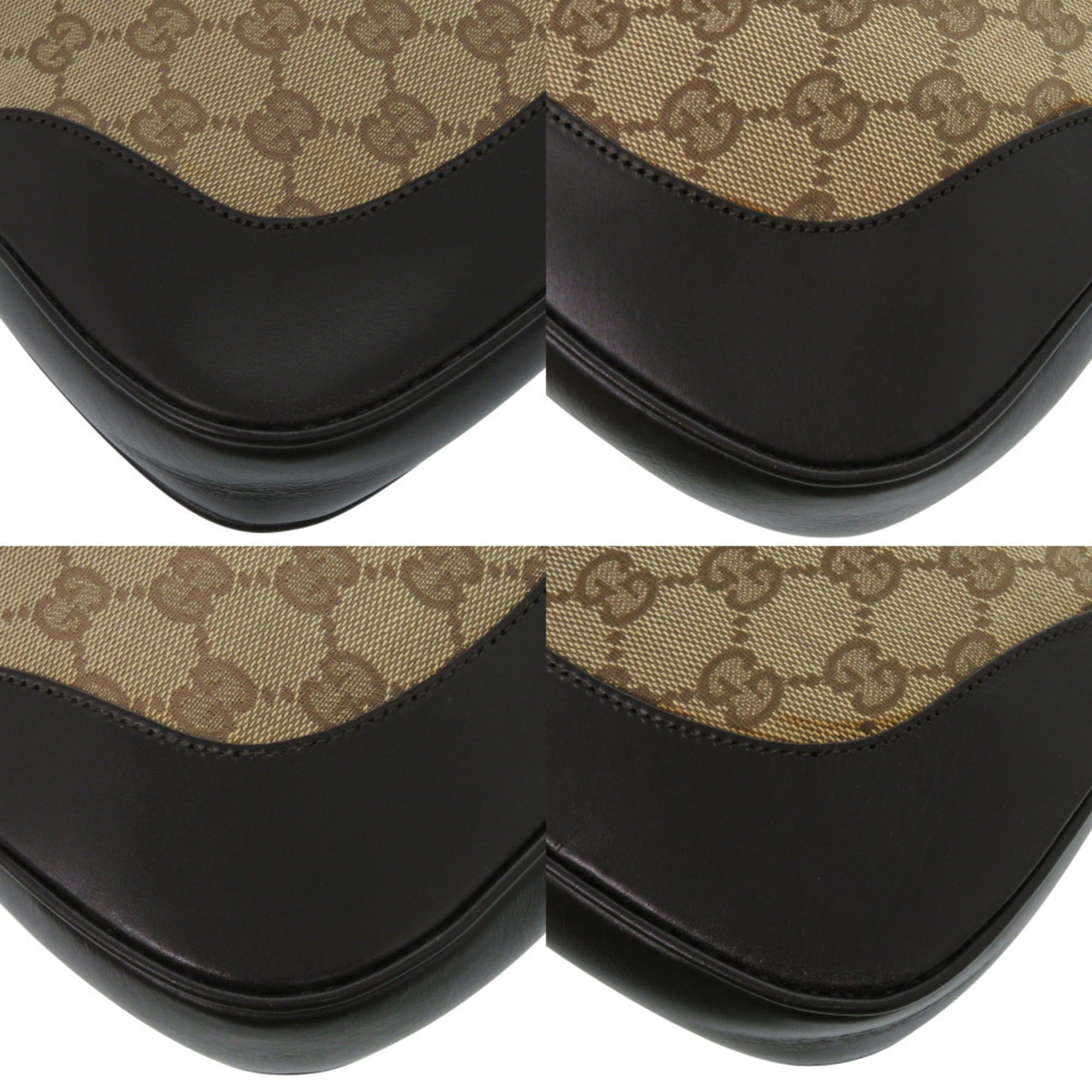 Gucci Excellent condition Gucci GG canvas Jackie Shelley one-shoulder bag 00963 in brown, beige, and black leather. 1282 Size ONE SIZE - 11 Thumbnail