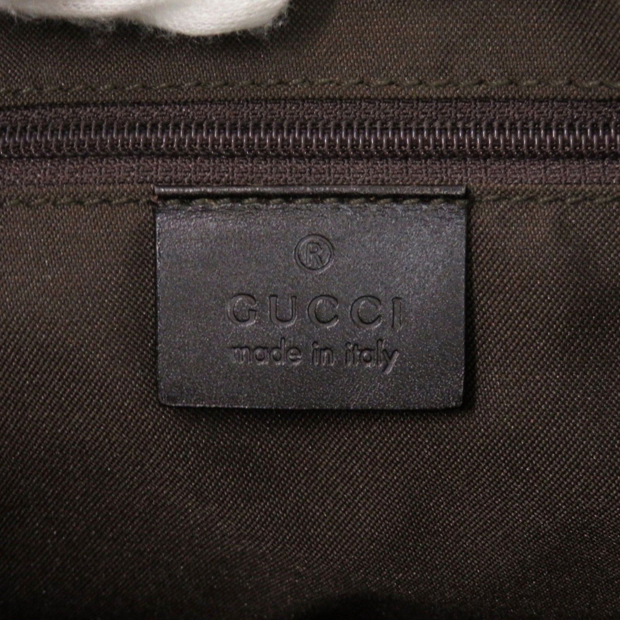 Gucci Excellent condition Gucci GG canvas Jackie Shelley one-shoulder bag 00963 in brown, beige, and black leather. 1282 Size ONE SIZE - 7 Thumbnail