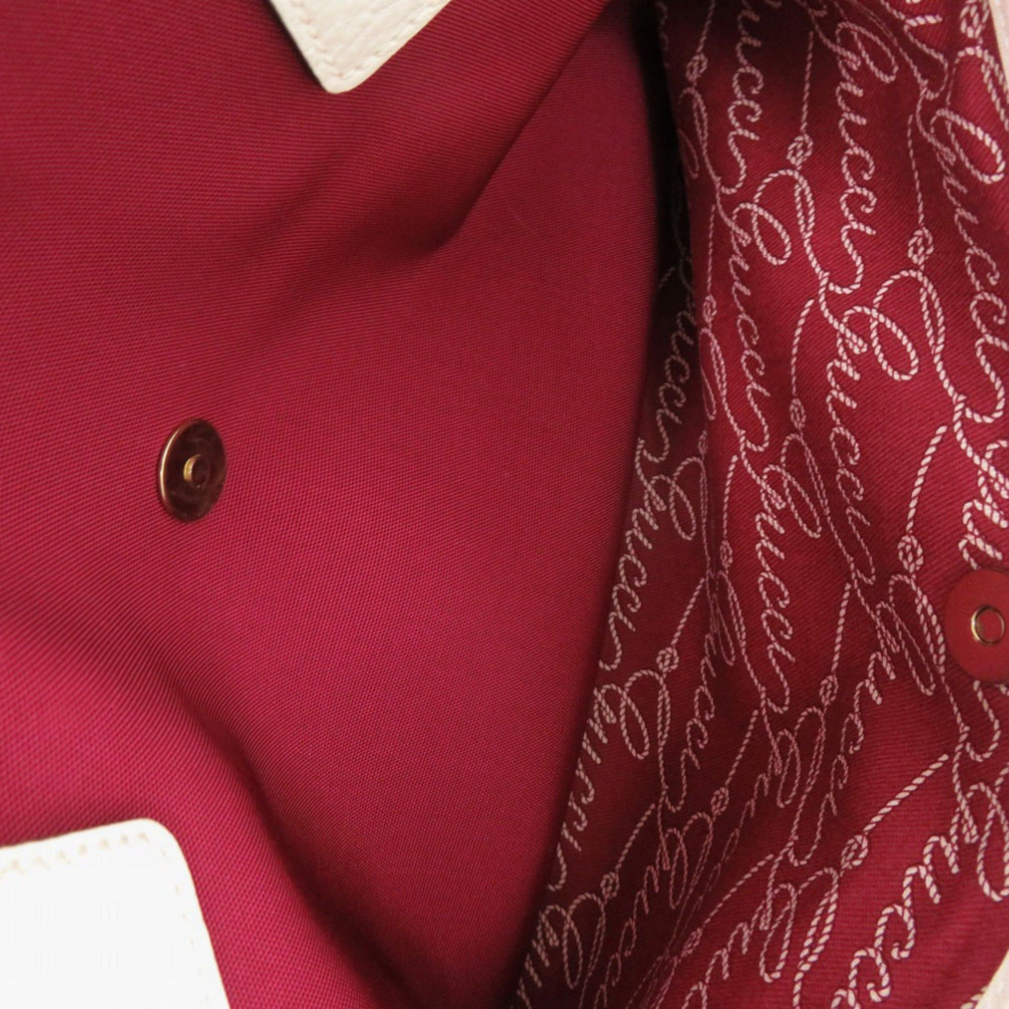 Gucci Excellent condition Gucci 264216 canvas wine red tote bag 0689 Size ONE SIZE - 7 Thumbnail