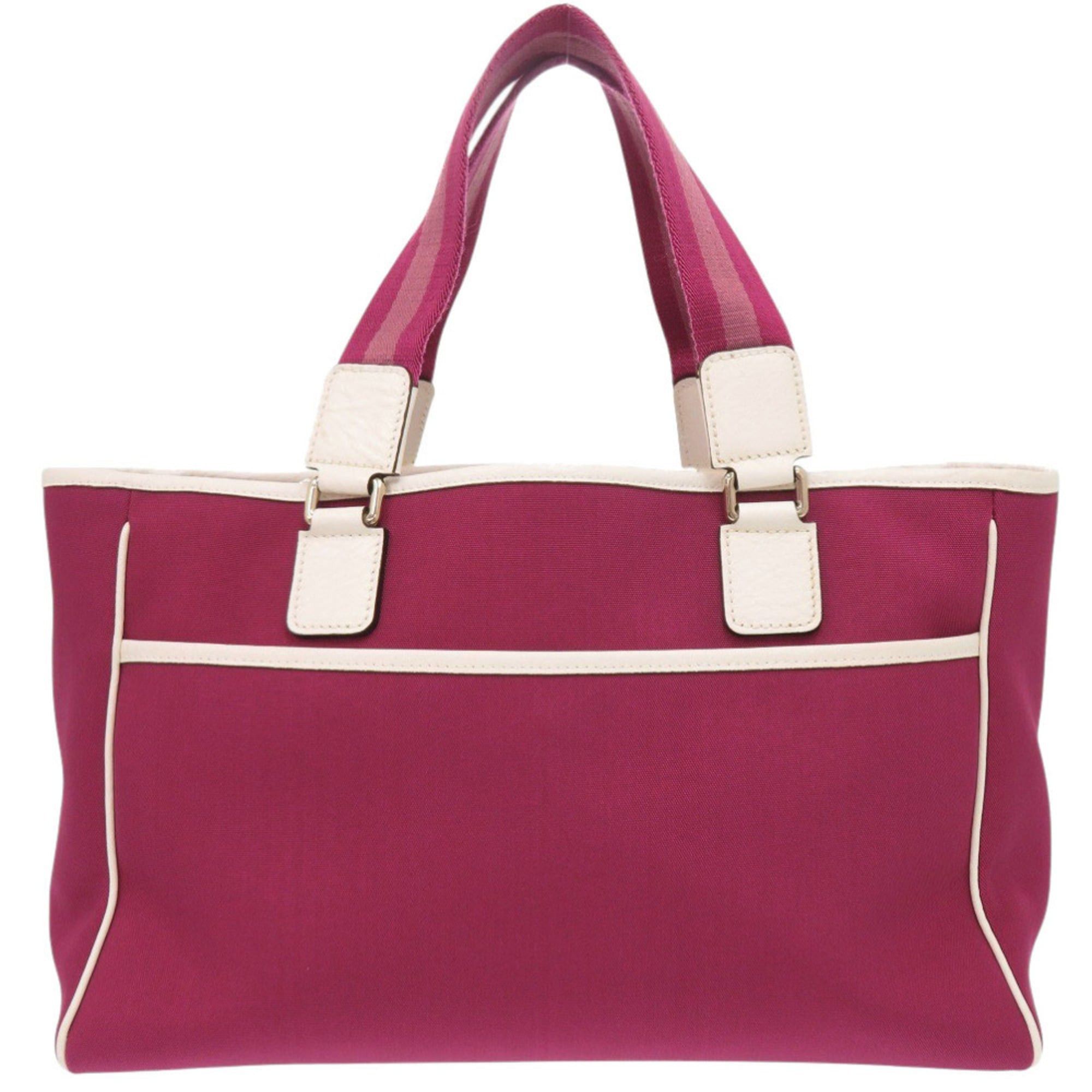 Gucci Excellent condition Gucci 264216 canvas wine red tote bag 0689 Size ONE SIZE - 2 Thumbnail