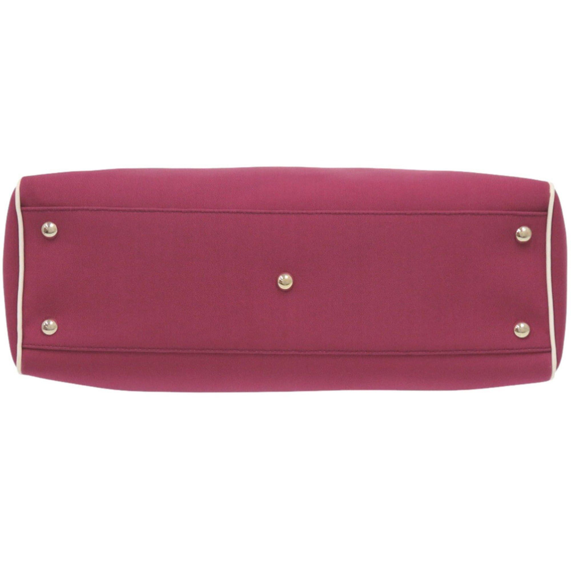 Gucci Excellent condition Gucci 264216 canvas wine red tote bag 0689 Size ONE SIZE - 3 Thumbnail