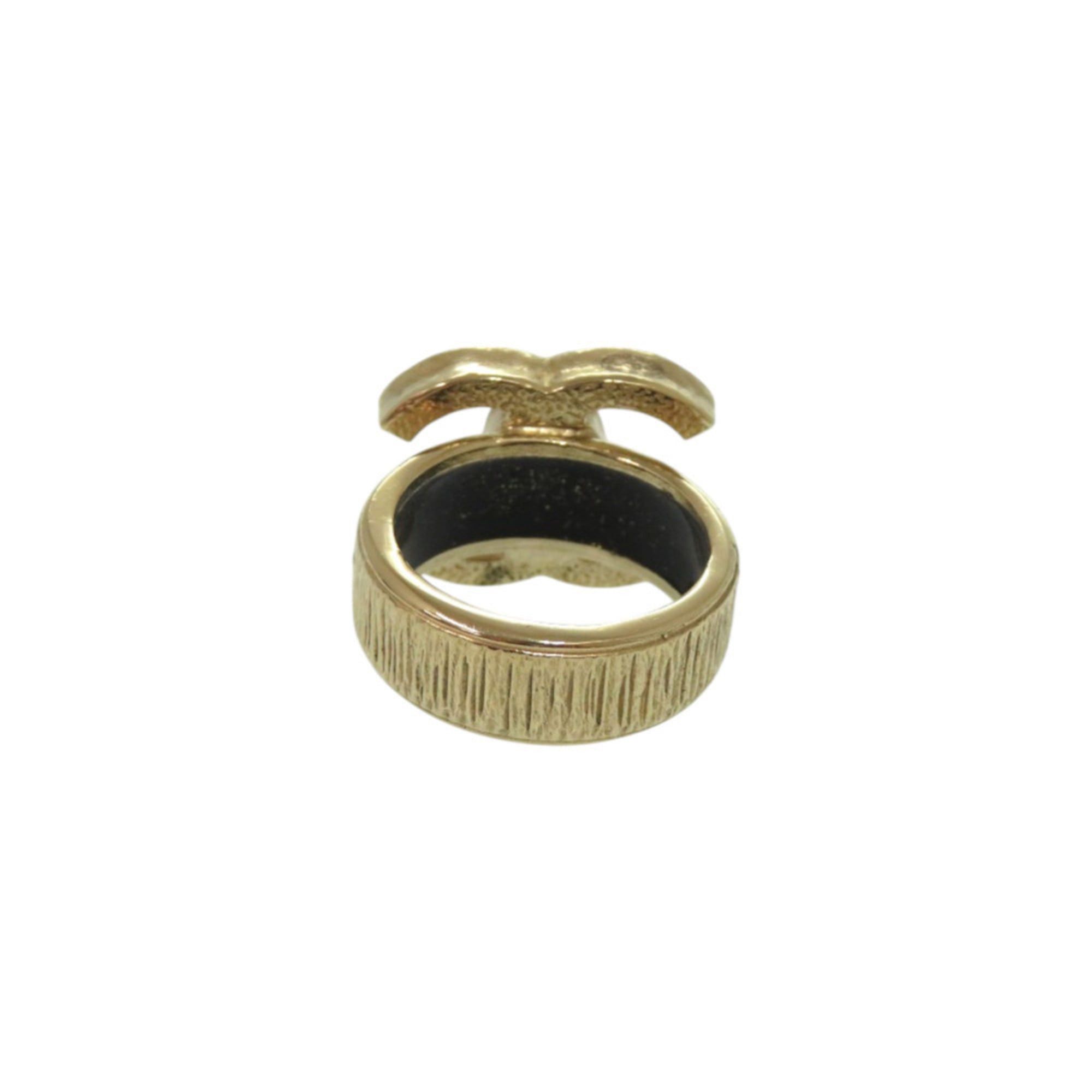 Chanel Excellent condition Chanel Coco Mark metal gold ring 0796 Size ONE SIZE - 3 Thumbnail