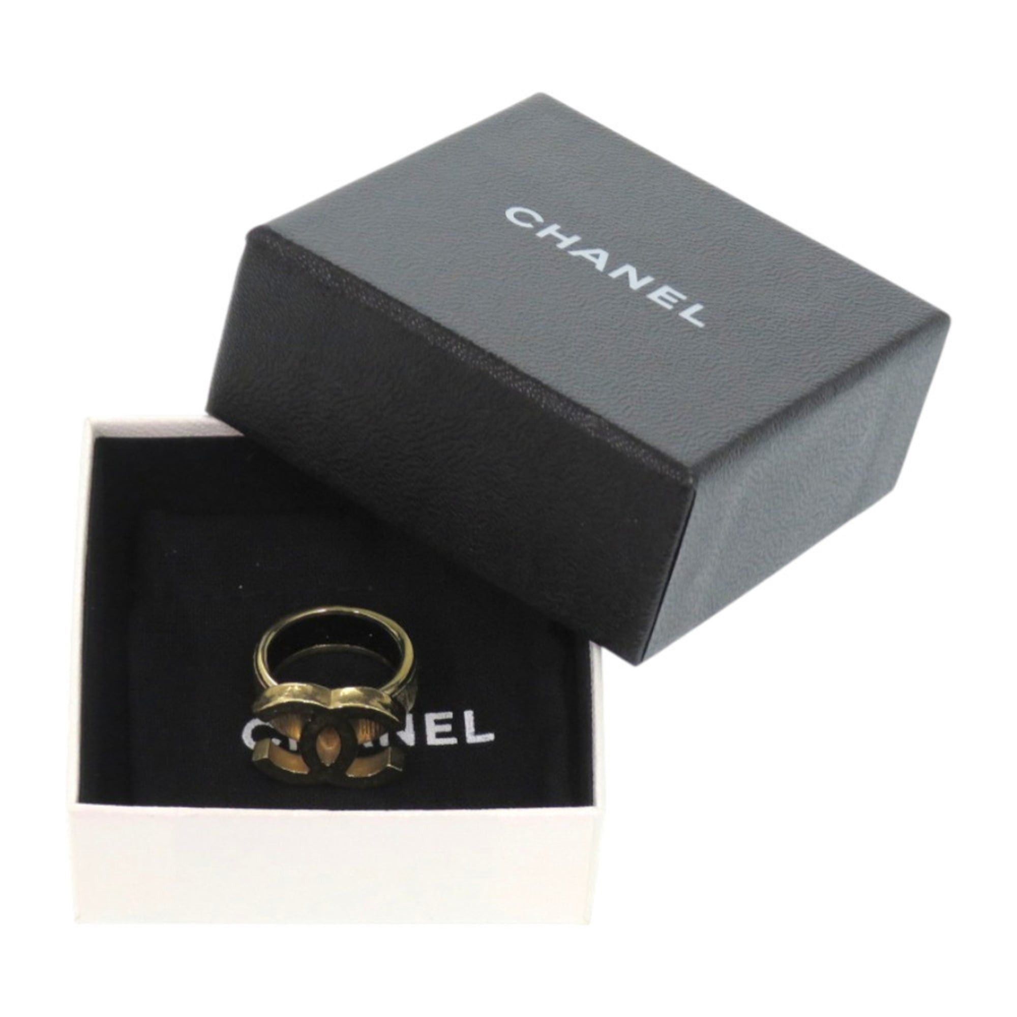 Chanel Excellent condition Chanel Coco Mark metal gold ring 0796 Size ONE SIZE - 2 Thumbnail