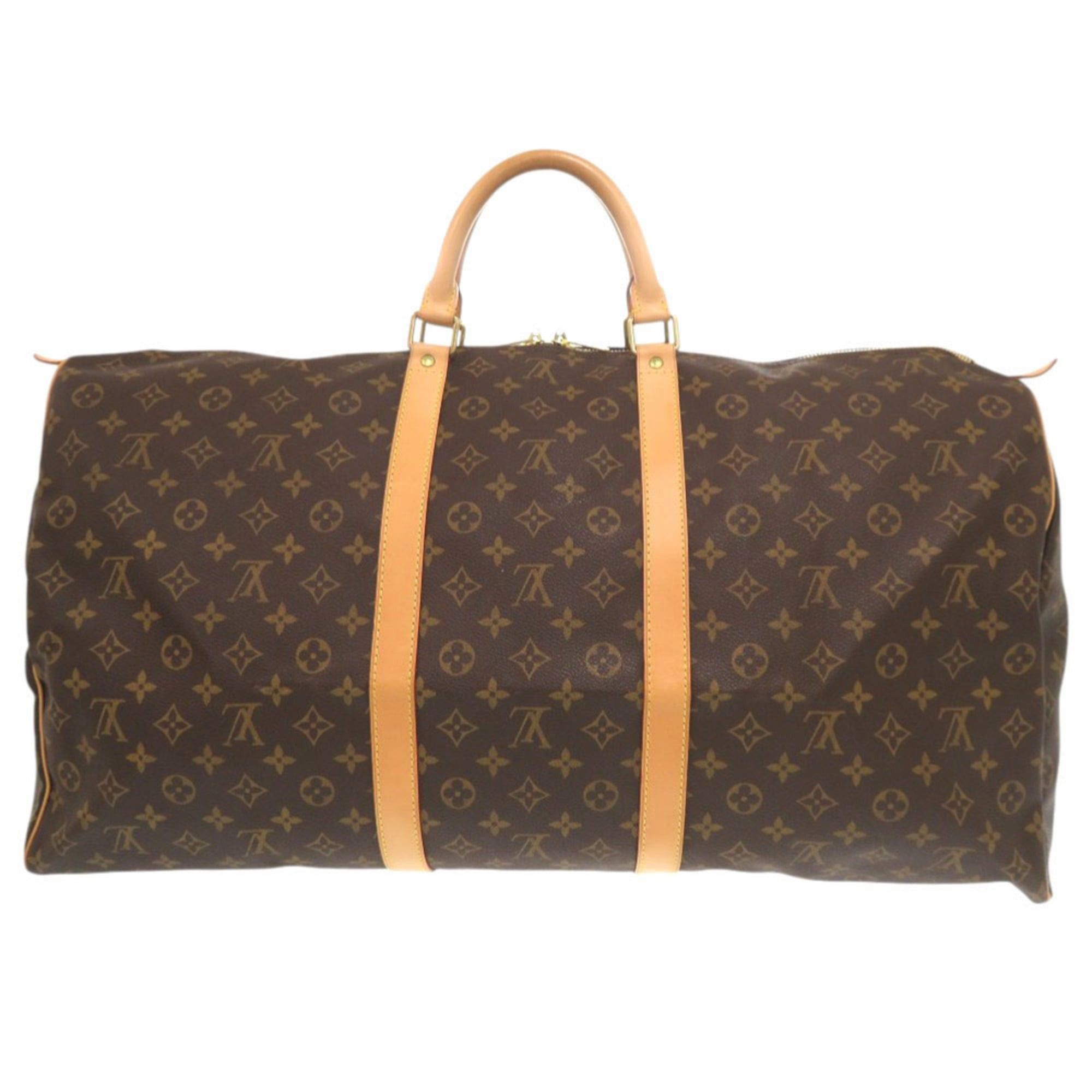 Louis Vuitton Excellent condition Louis Vuitton Keepall 60 Monogram M41422 Brown Boston Bag LV 1270 Size ONE SIZE - 2 Thumbnail