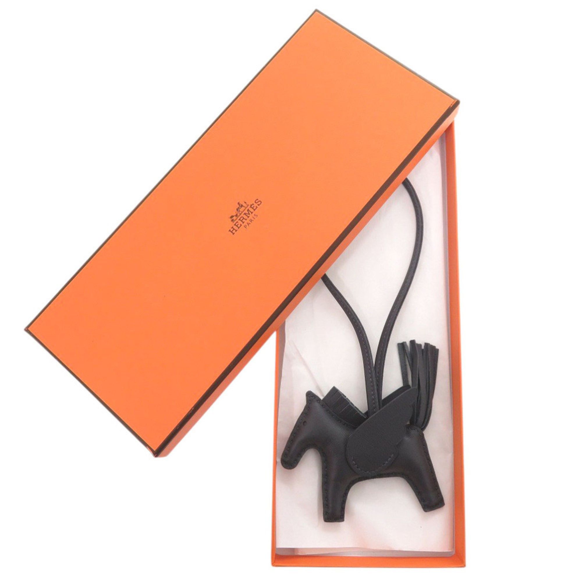 Hermes Hermes Unused Hermès Rodeo Pegasus PM Charm, Lambskin, Ardoise, W Stamp (Made in 2024), Keychain, 1901 Size ONE SIZE - 2 Thumbnail