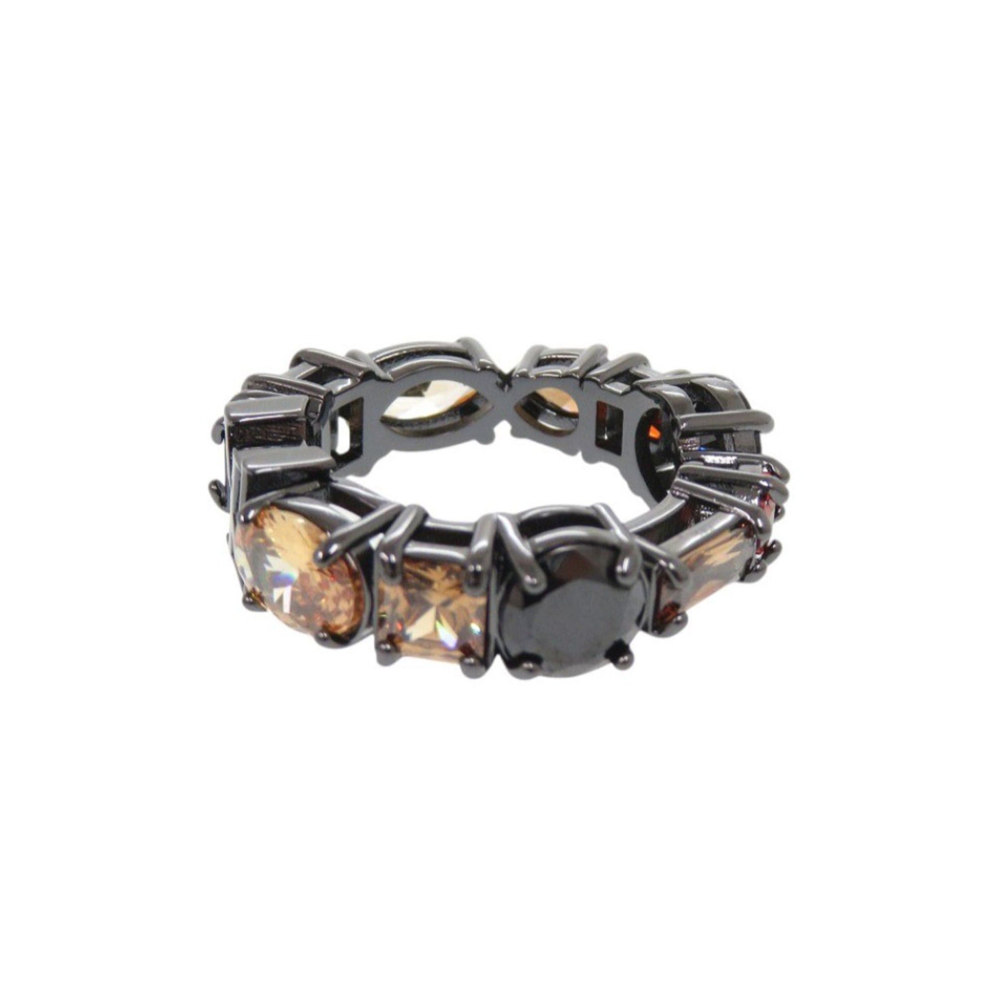 Louis Vuitton Like new Louis Vuitton M1202L metal ring with colored stones and black accents, model LV 1243 Size ONE SIZE - 2 Thumbnail