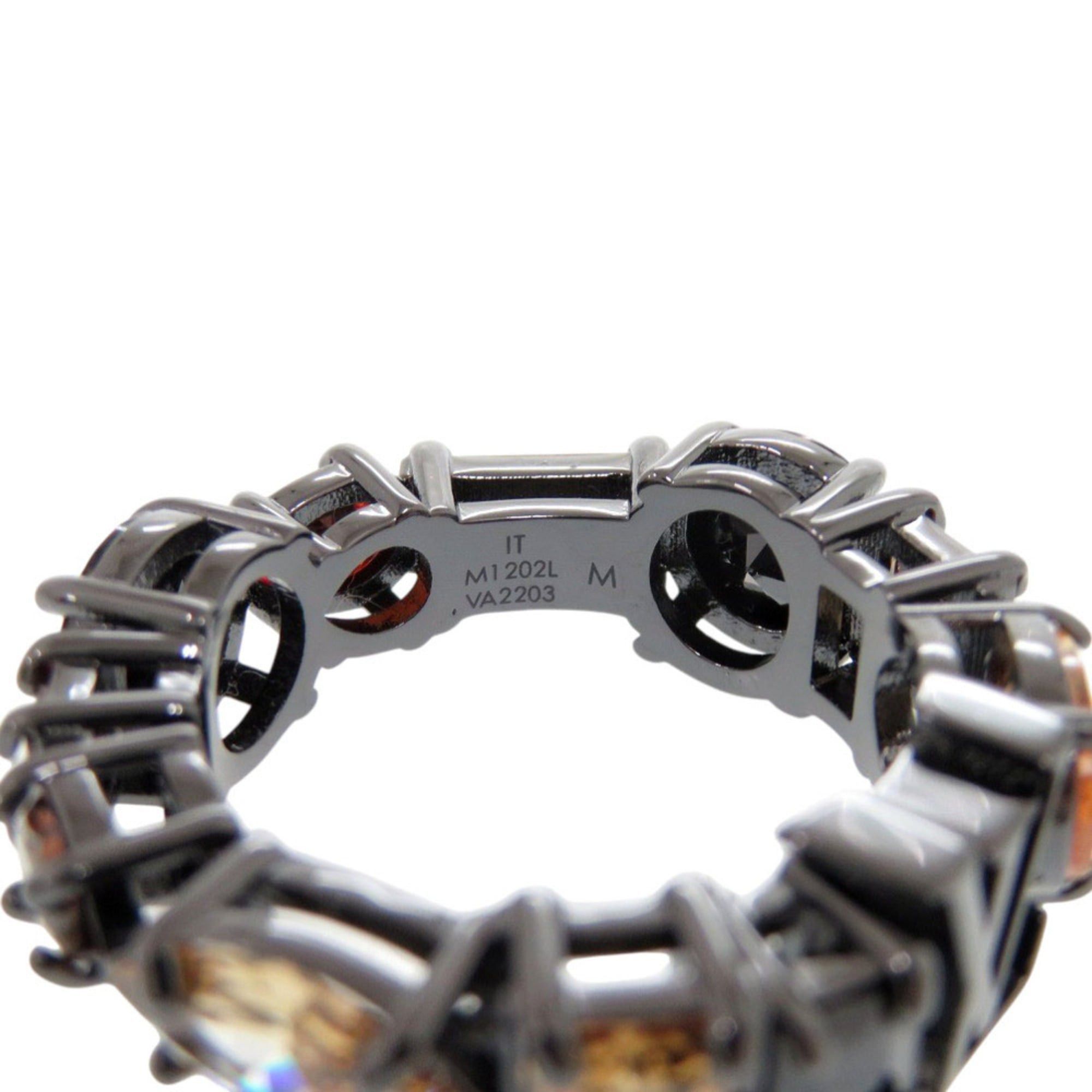 Louis Vuitton Like new Louis Vuitton M1202L metal ring with colored stones and black accents, model LV 1243 Size ONE SIZE - 5 Thumbnail