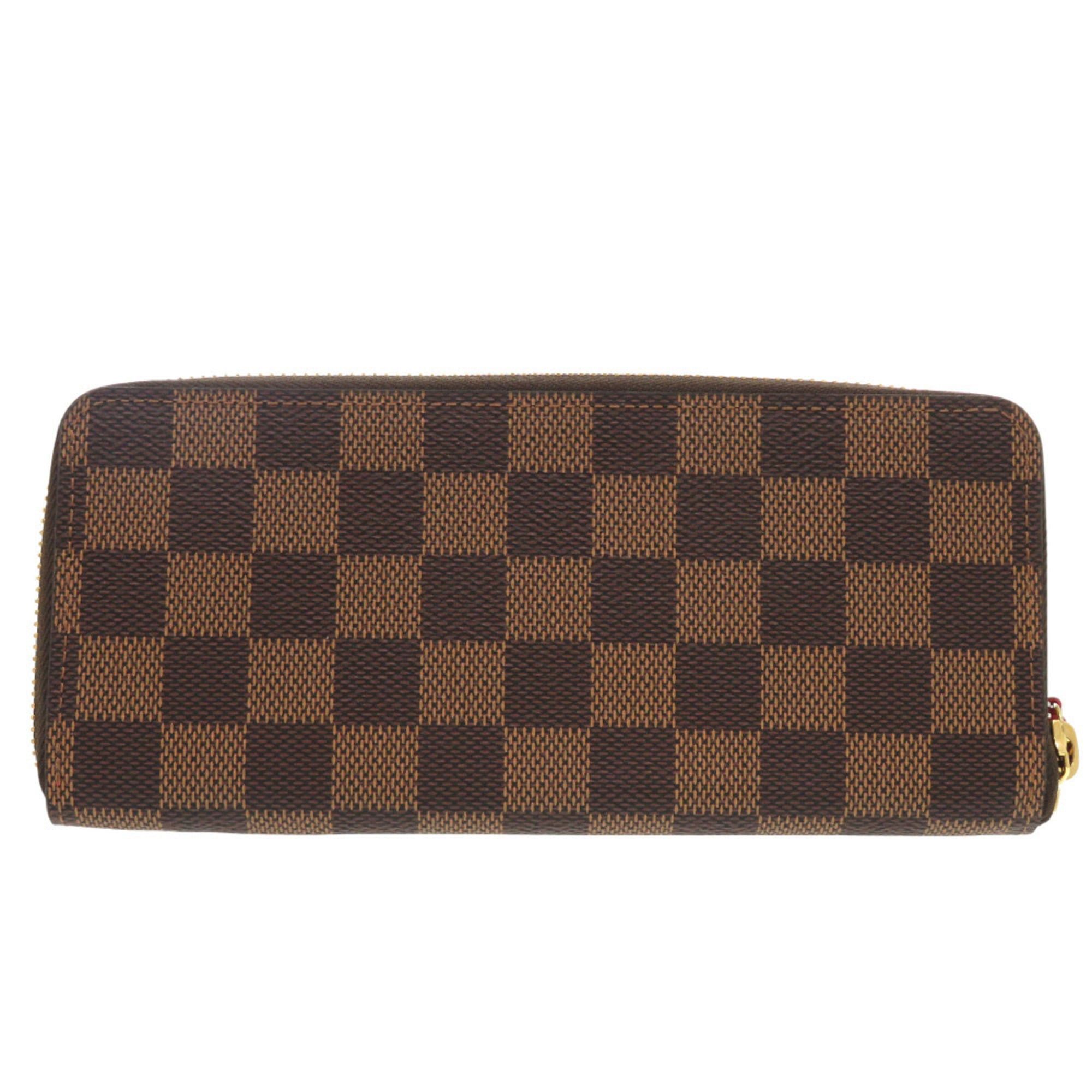 Louis Vuitton Like new Louis Vuitton Damier Portefeuille Clemence N60534 Canvas Brown Long Wallet LV 1228 Size ONE SIZE - 2 Thumbnail