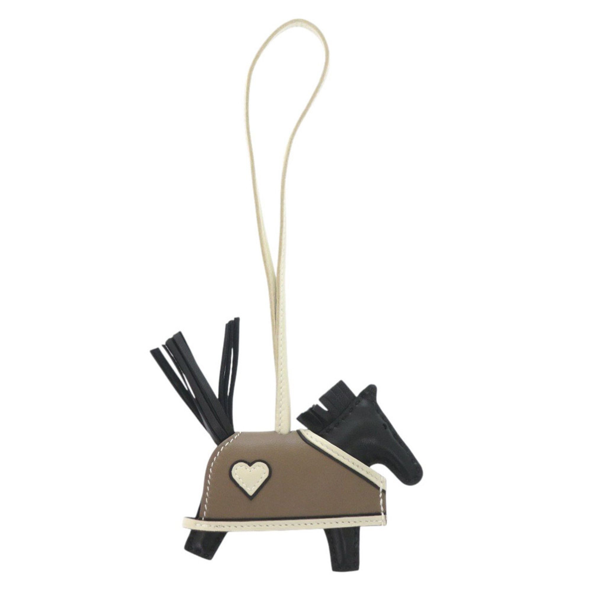 Hermes Hermes Unused Hermès Rodeo Robeaux Cool PM Anjou Milo Swift Leather Black Etoupe Clé K Stamp (Made in 2025) Keychain 0638 Size ONE SIZE - 3 Thumbnail