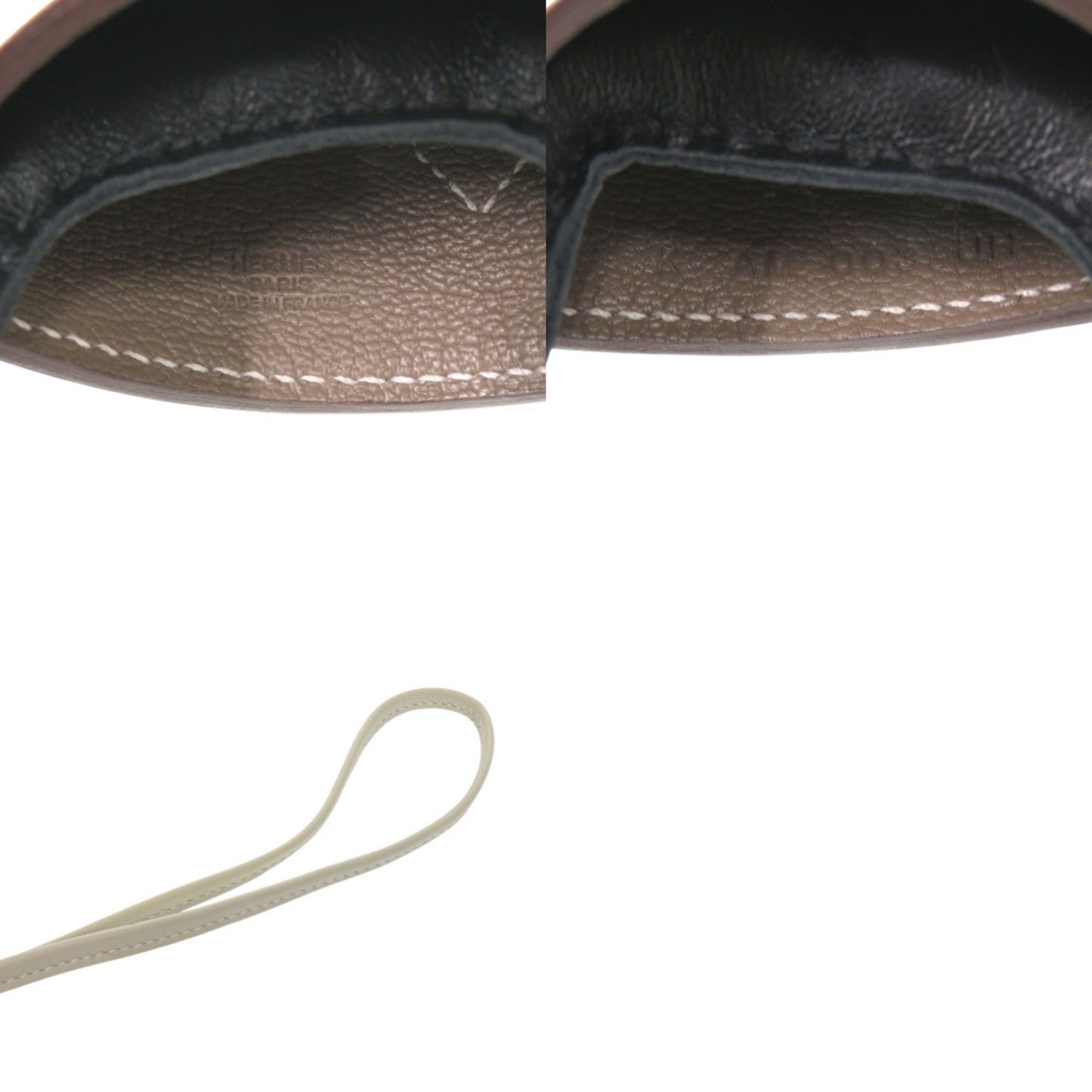 Hermes Hermes Unused Hermès Rodeo Robeaux Cool PM Anjou Milo Swift Leather Black Etoupe Clé K Stamp (Made in 2025) Keychain 0638 Size ONE SIZE - 8 Thumbnail