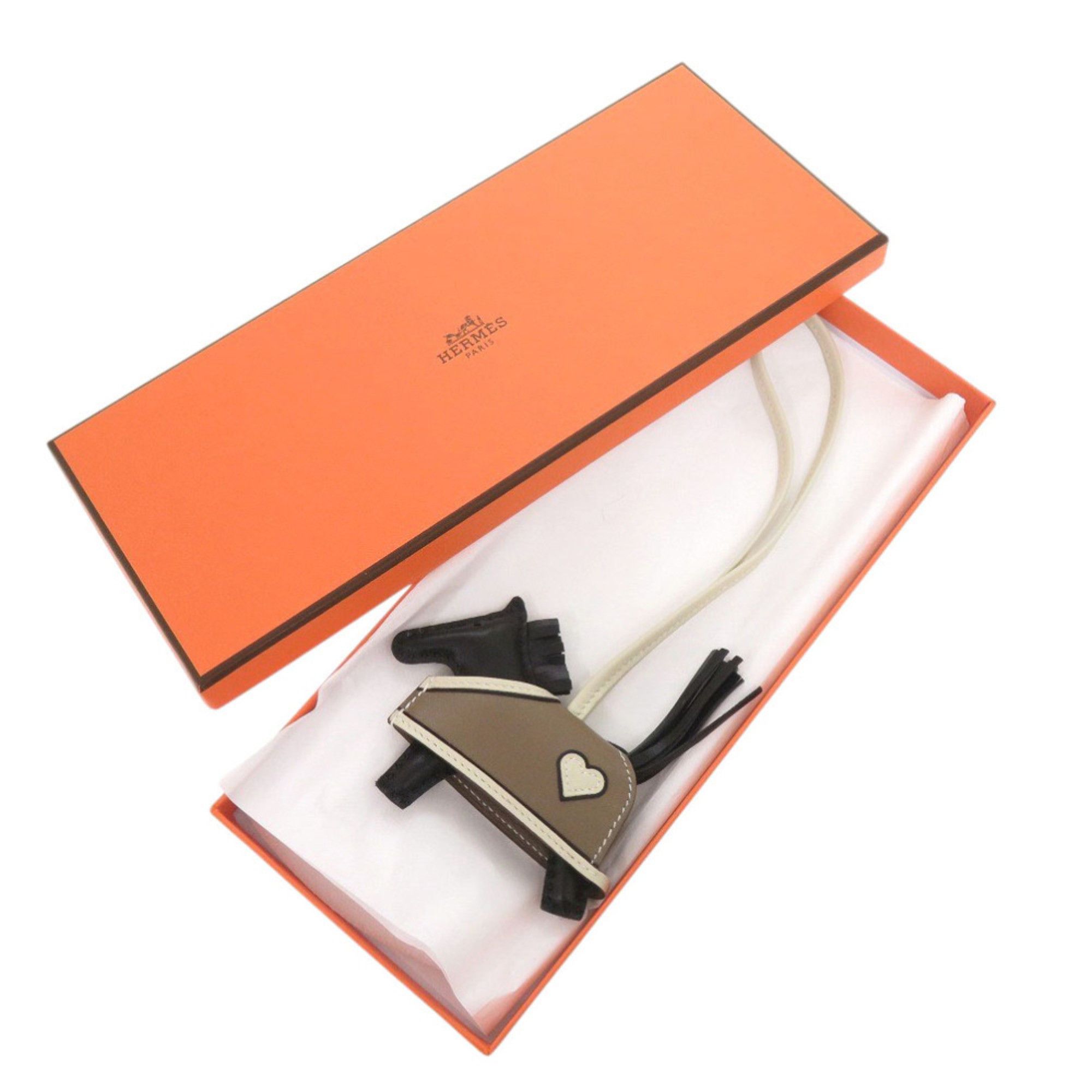 Hermes Hermes Unused Hermès Rodeo Robeaux Cool PM Anjou Milo Swift Leather Black Etoupe Clé K Stamp (Made in 2025) Keychain 0638 Size ONE SIZE - 2 Thumbnail