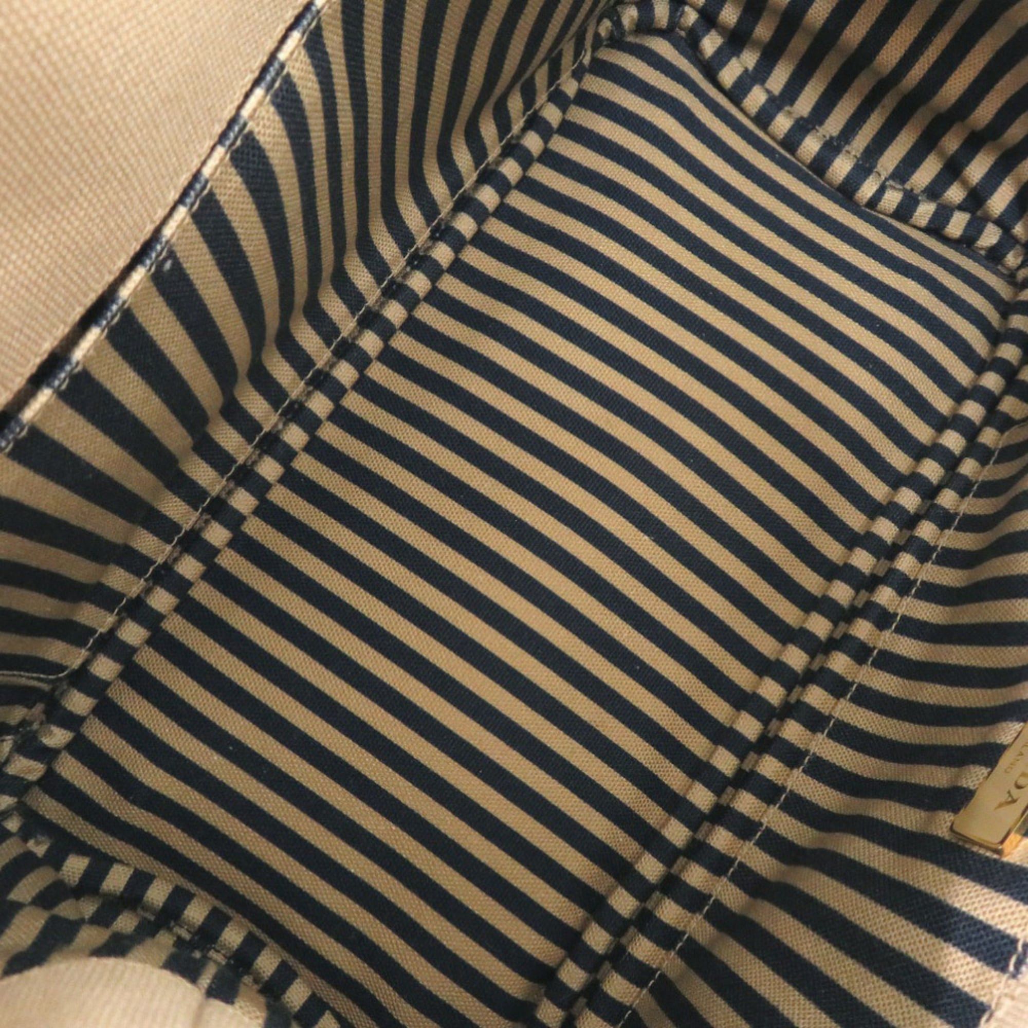 Prada Excellent condition Prada Canapa Mini 1BG439 canvas tote bag in beige and navy (product code: 0800) Size ONE SIZE - 5 Thumbnail