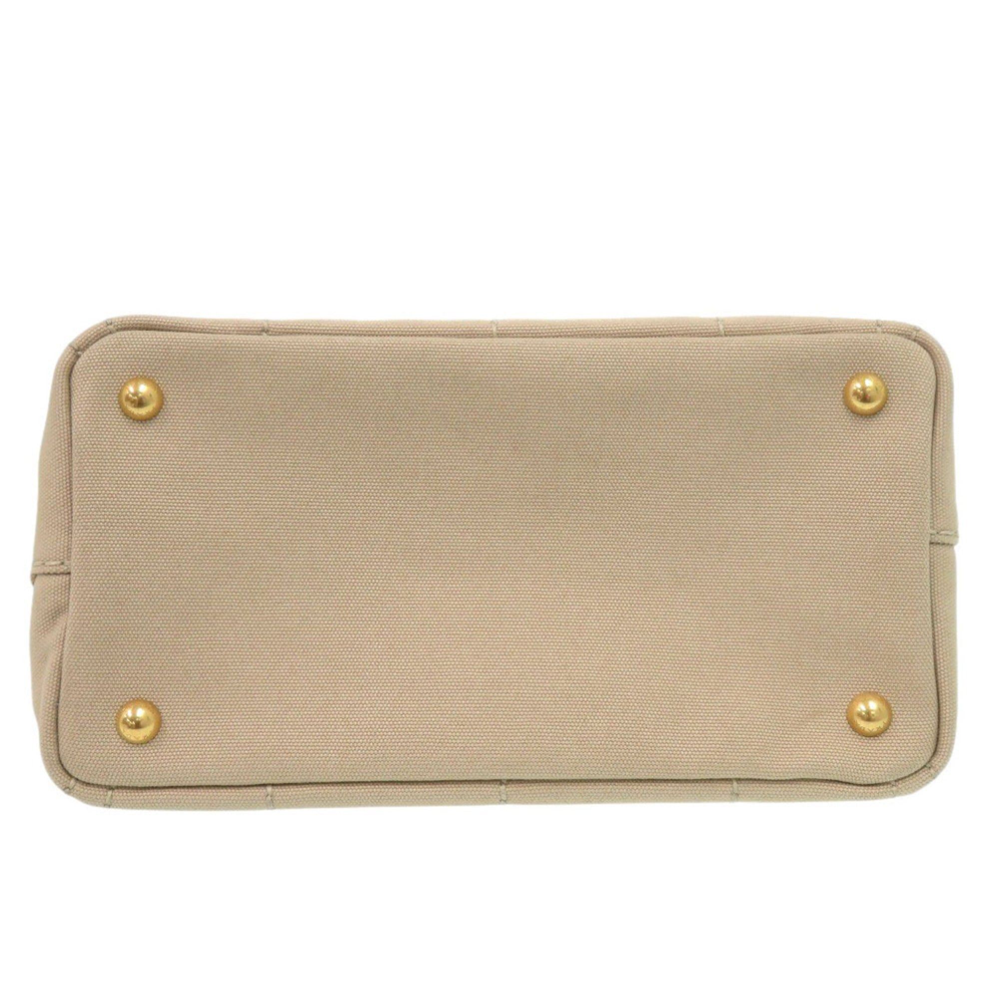 Prada Excellent condition Prada Canapa Mini 1BG439 canvas tote bag in beige and navy (product code: 0800) Size ONE SIZE - 7 Thumbnail