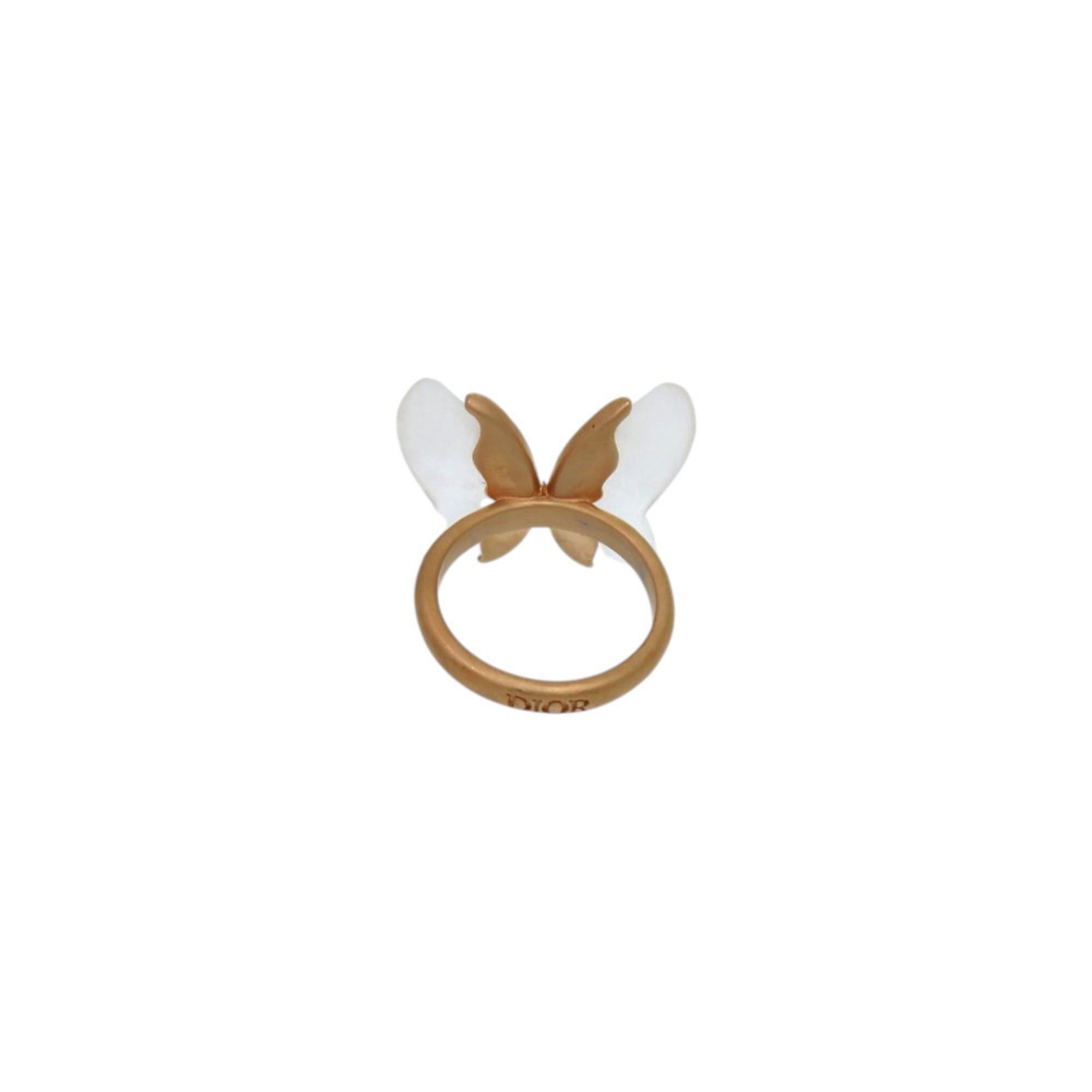 Dior Excellent condition Christian Dior Butterfly gold ring, approx. 1096 Size ONE SIZE - 3 Thumbnail