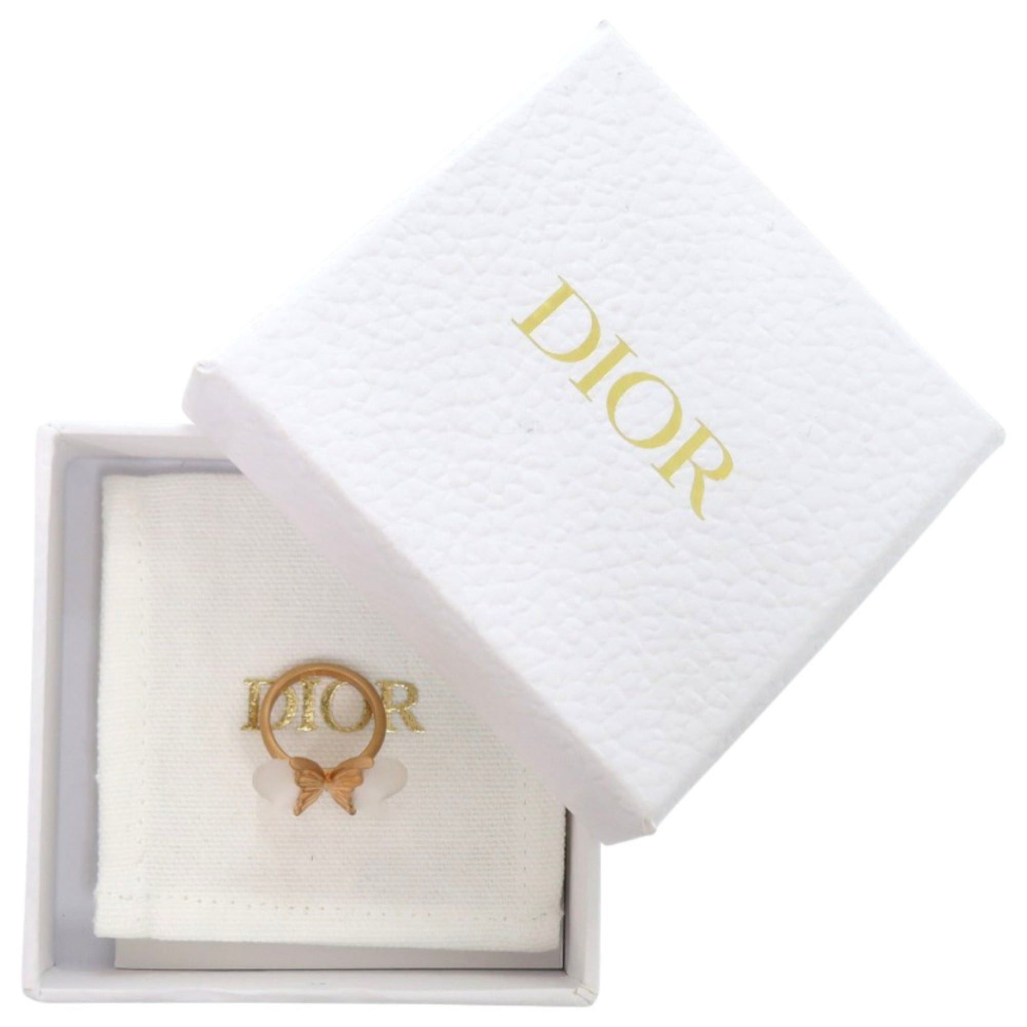 Dior Excellent condition Christian Dior Butterfly gold ring, approx. 1096 Size ONE SIZE - 2 Thumbnail