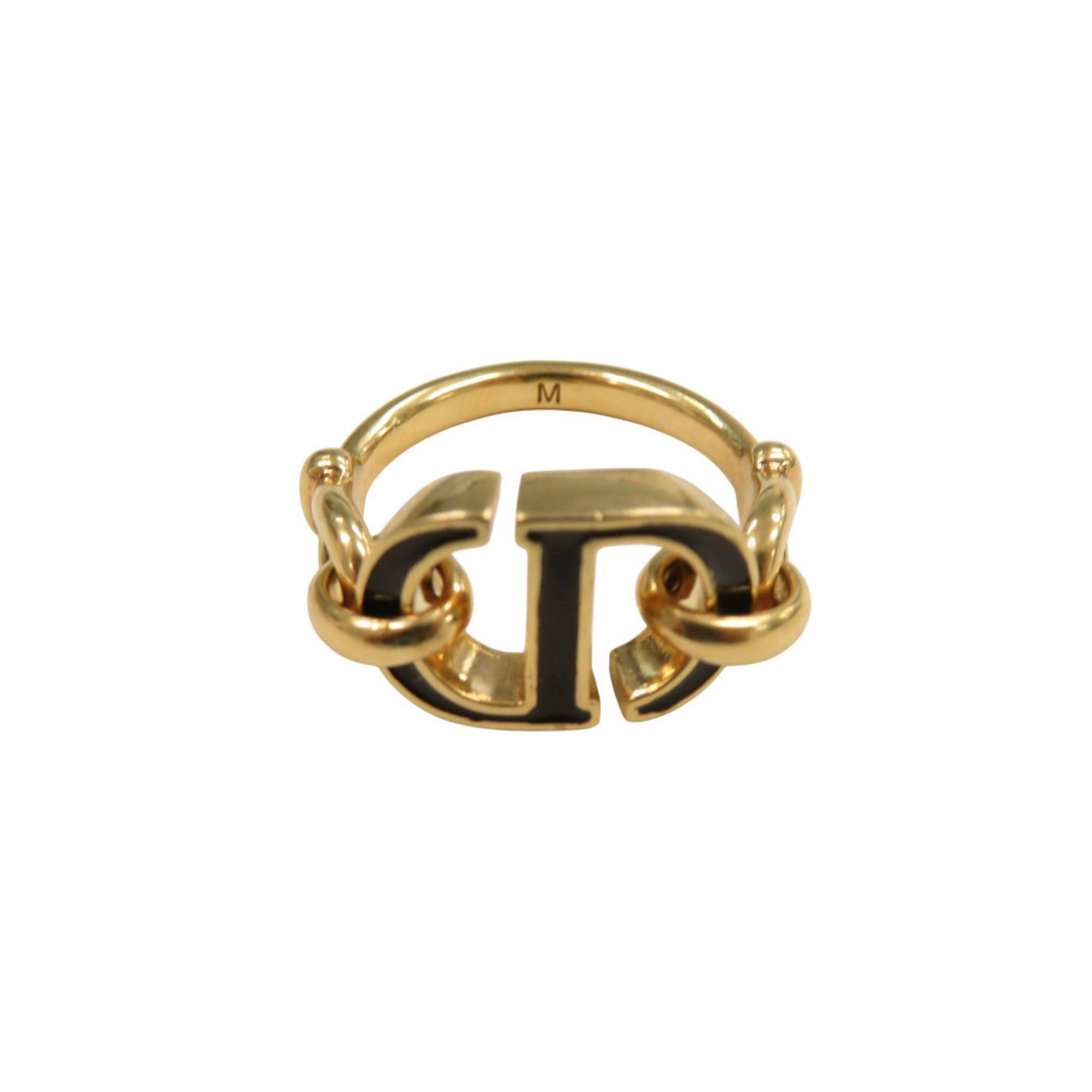 Dior Excellent condition Christian Dior 30 MONTAIGNE ring, GP gold, 0790 Size ONE SIZE - 4 Thumbnail