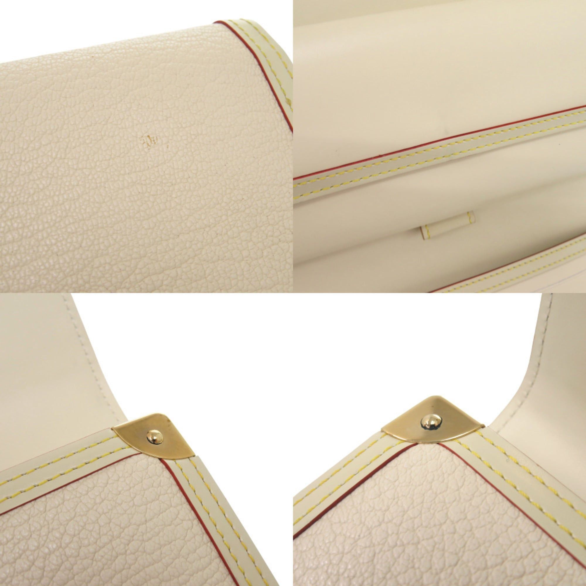 Louis Vuitton Excellent condition Louis Vuitton Porte Tresor International Suhali M91839 leather white long wallet, LV 0870 Size ONE SIZE - 6 Thumbnail