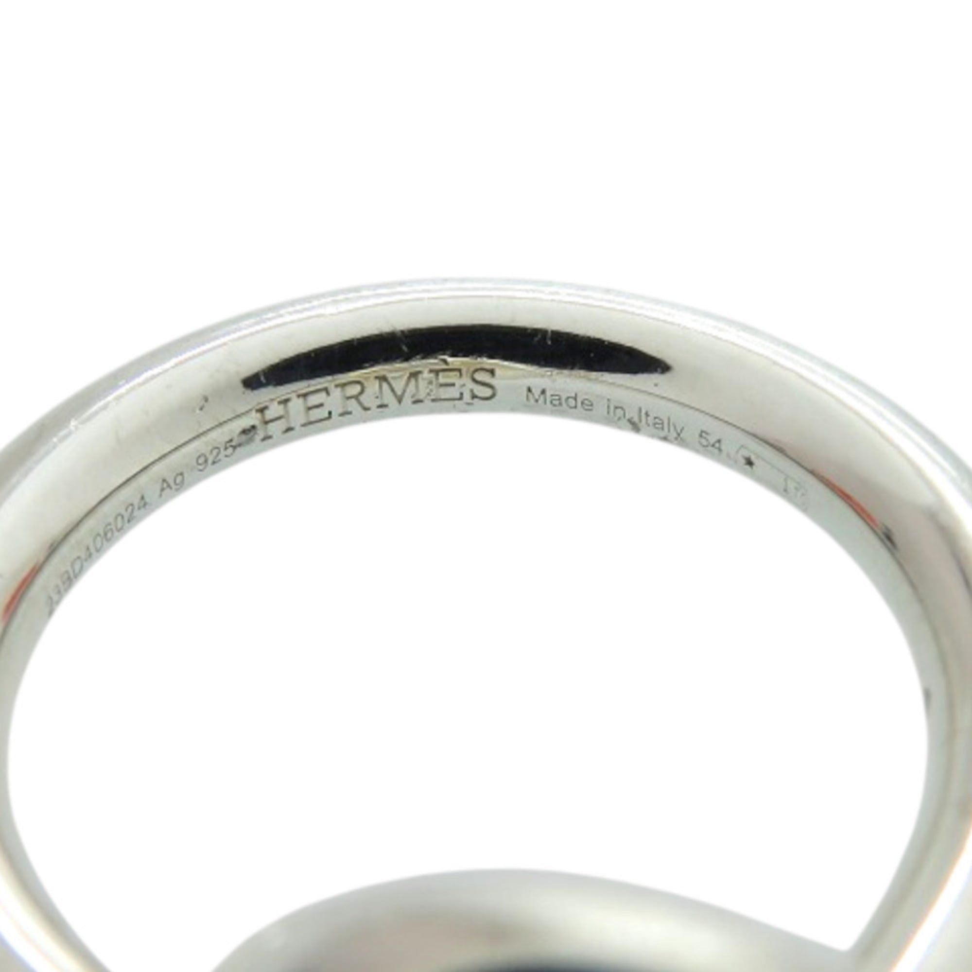 Hermes Excellent condition Hermes Echappé size 54 silver 925 ring 1257 Size ONE SIZE - 5 Thumbnail