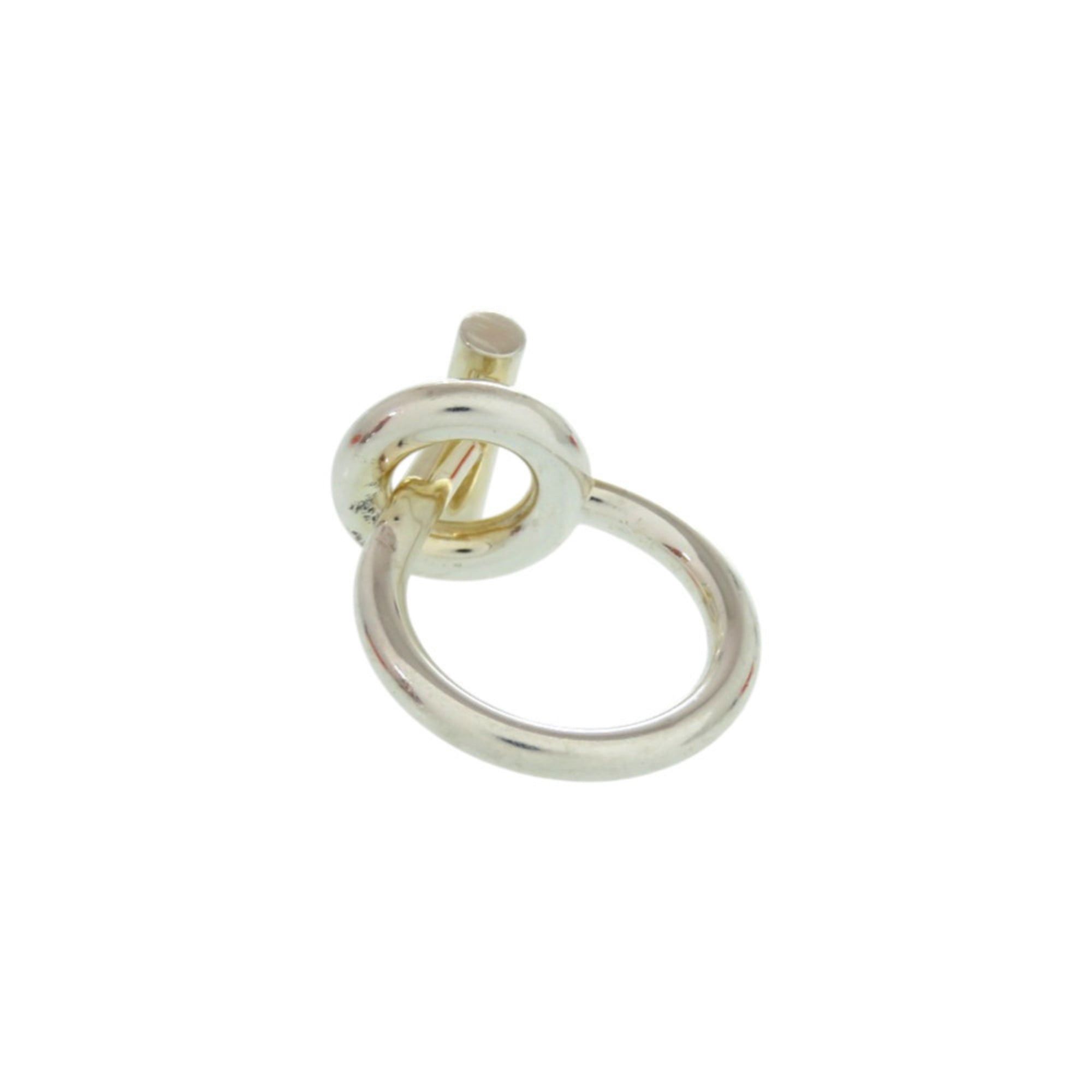 Hermes Excellent condition Hermes Echappé size 54 silver 925 ring 1257 Size ONE SIZE - 3 Thumbnail