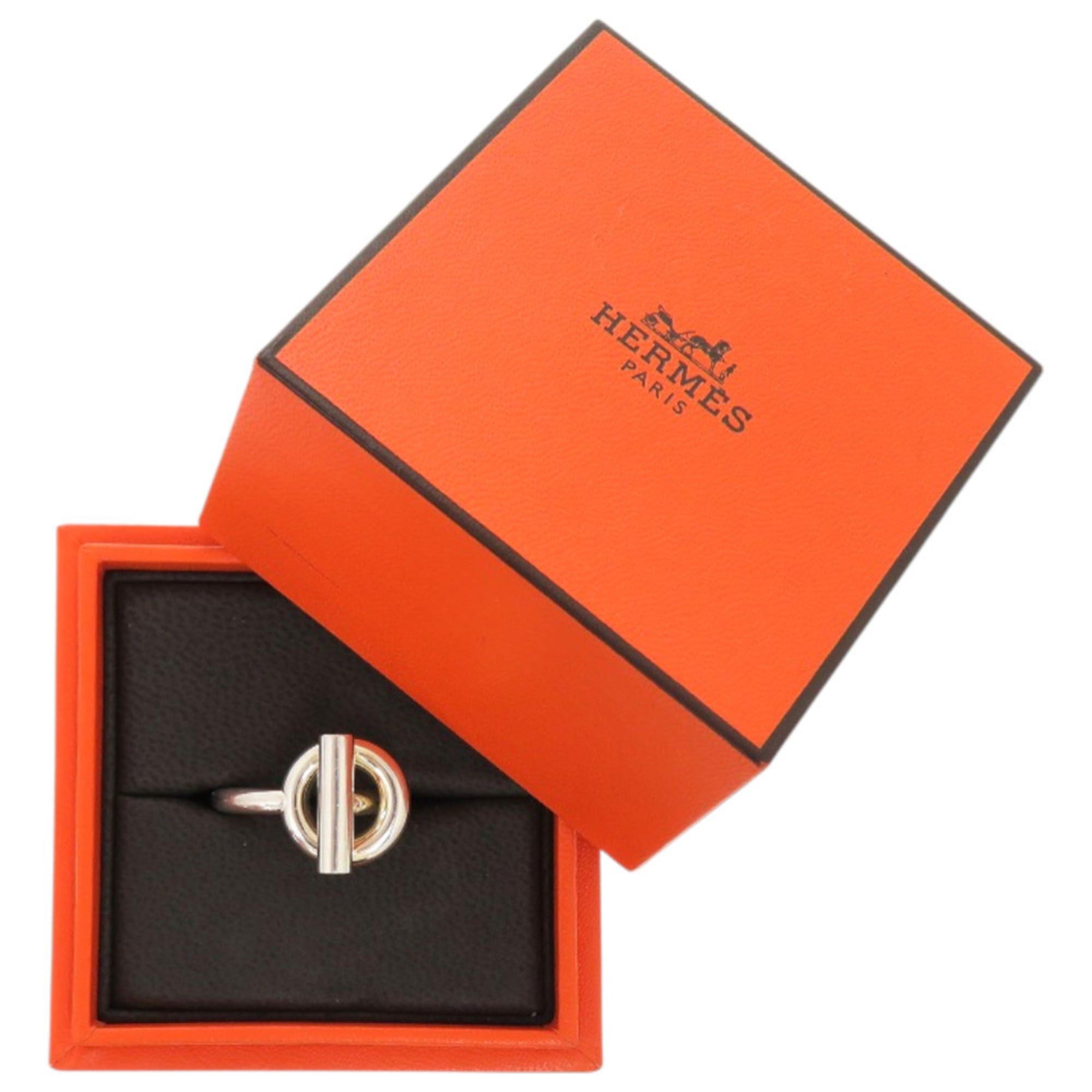 Hermes Excellent condition Hermes Echappé size 54 silver 925 ring 1257 Size ONE SIZE - 2 Thumbnail